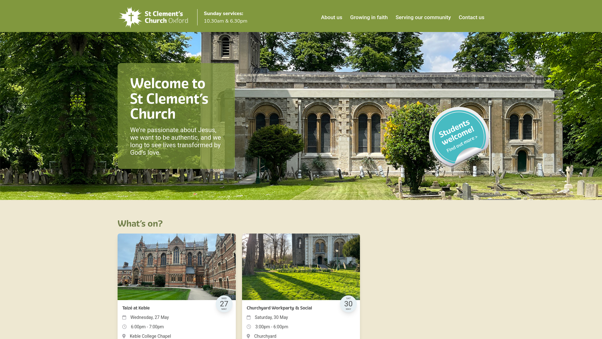 Website screenshot