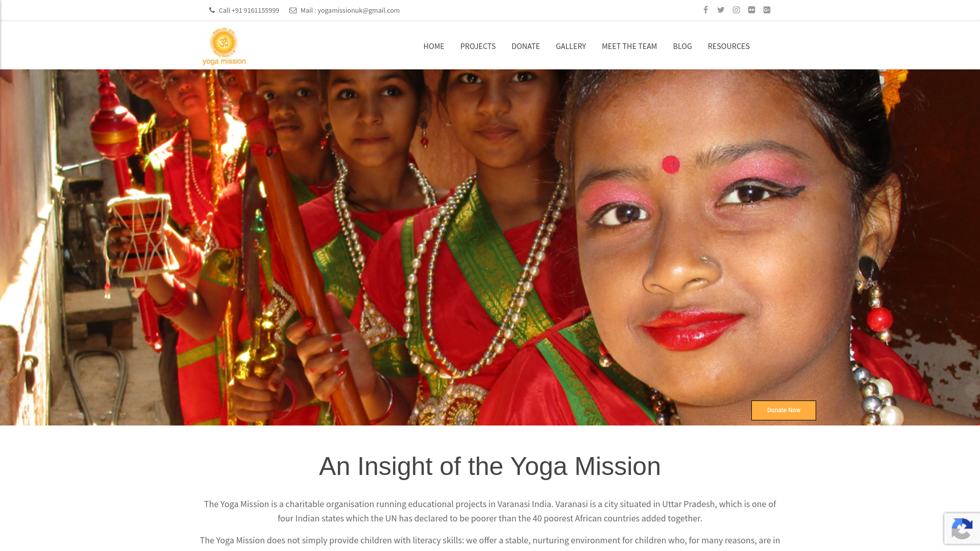 Website screenshot