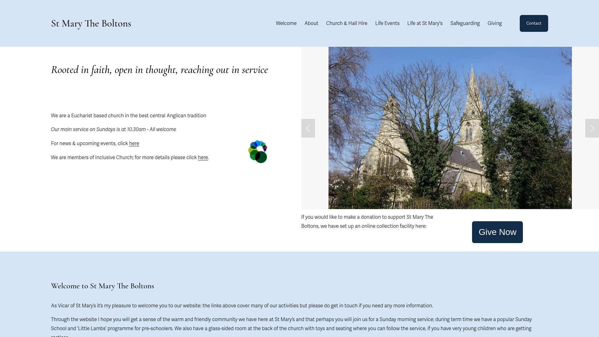 Website screenshot