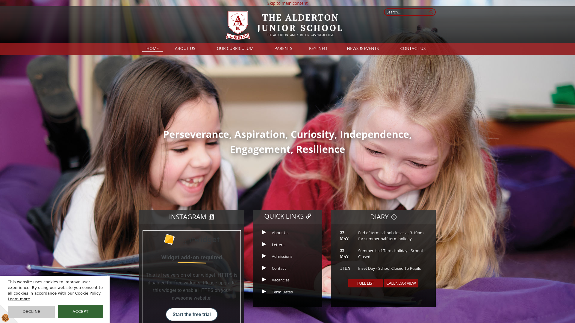 Website screenshot