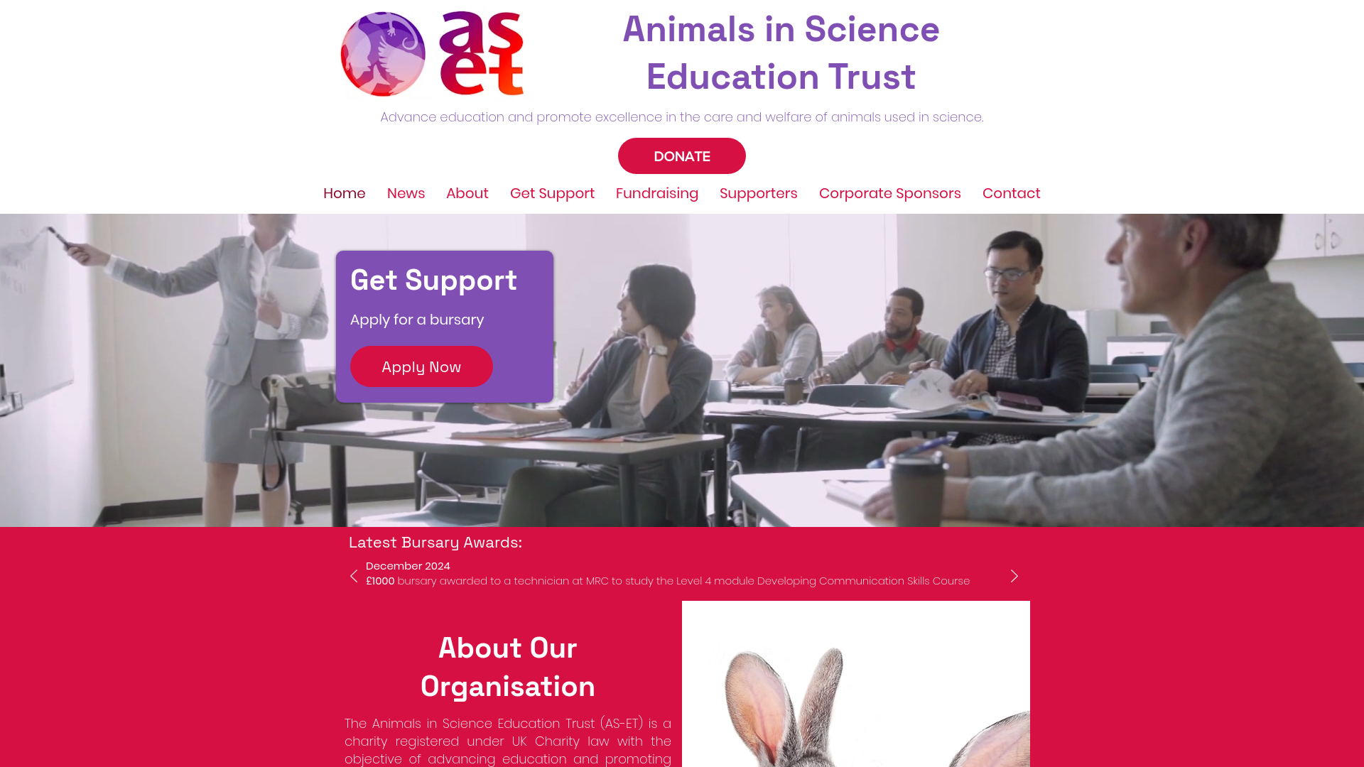 Website screenshot