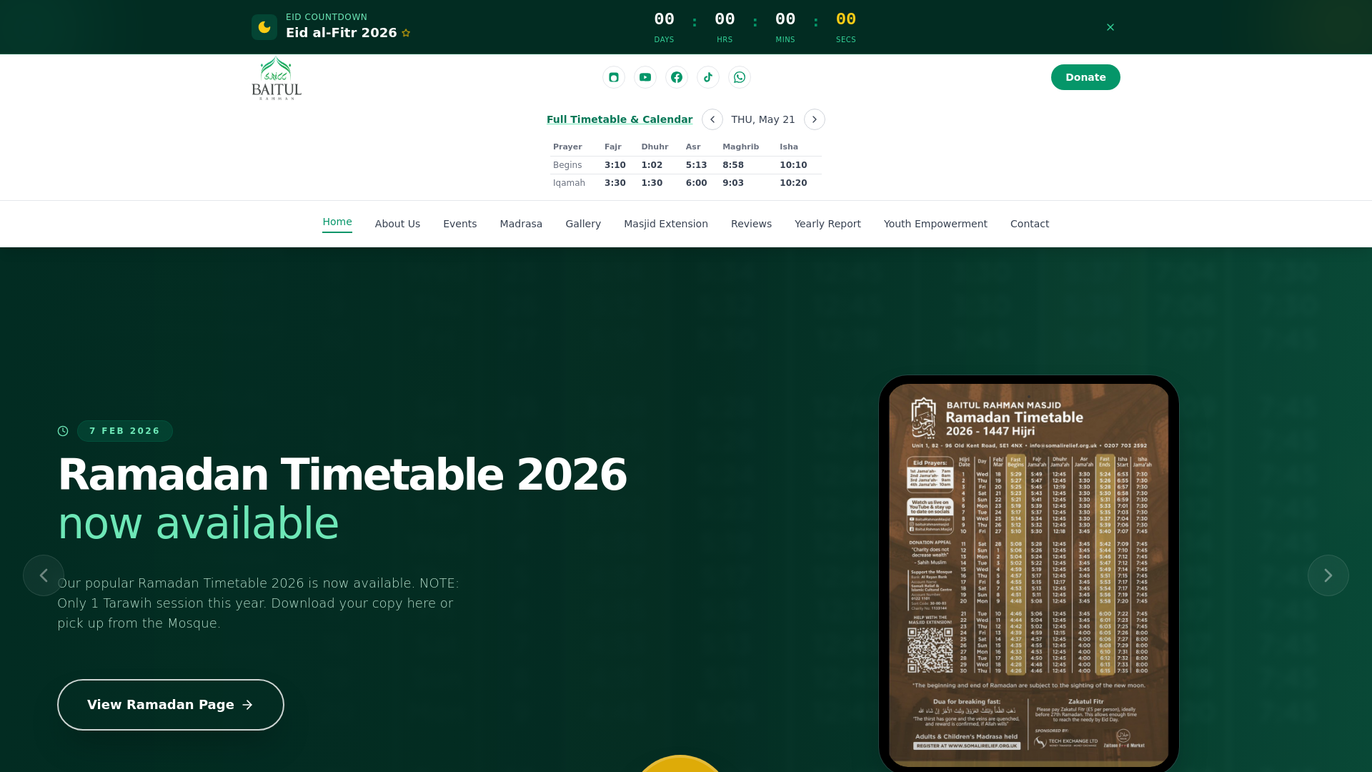 Website screenshot