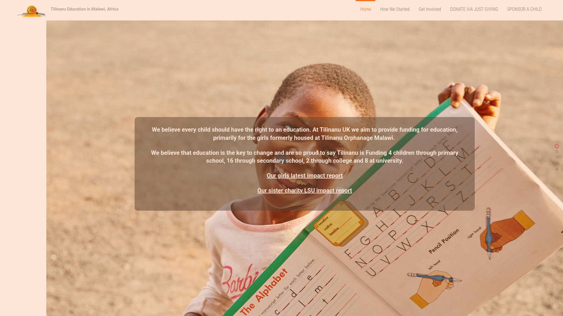 Website screenshot
