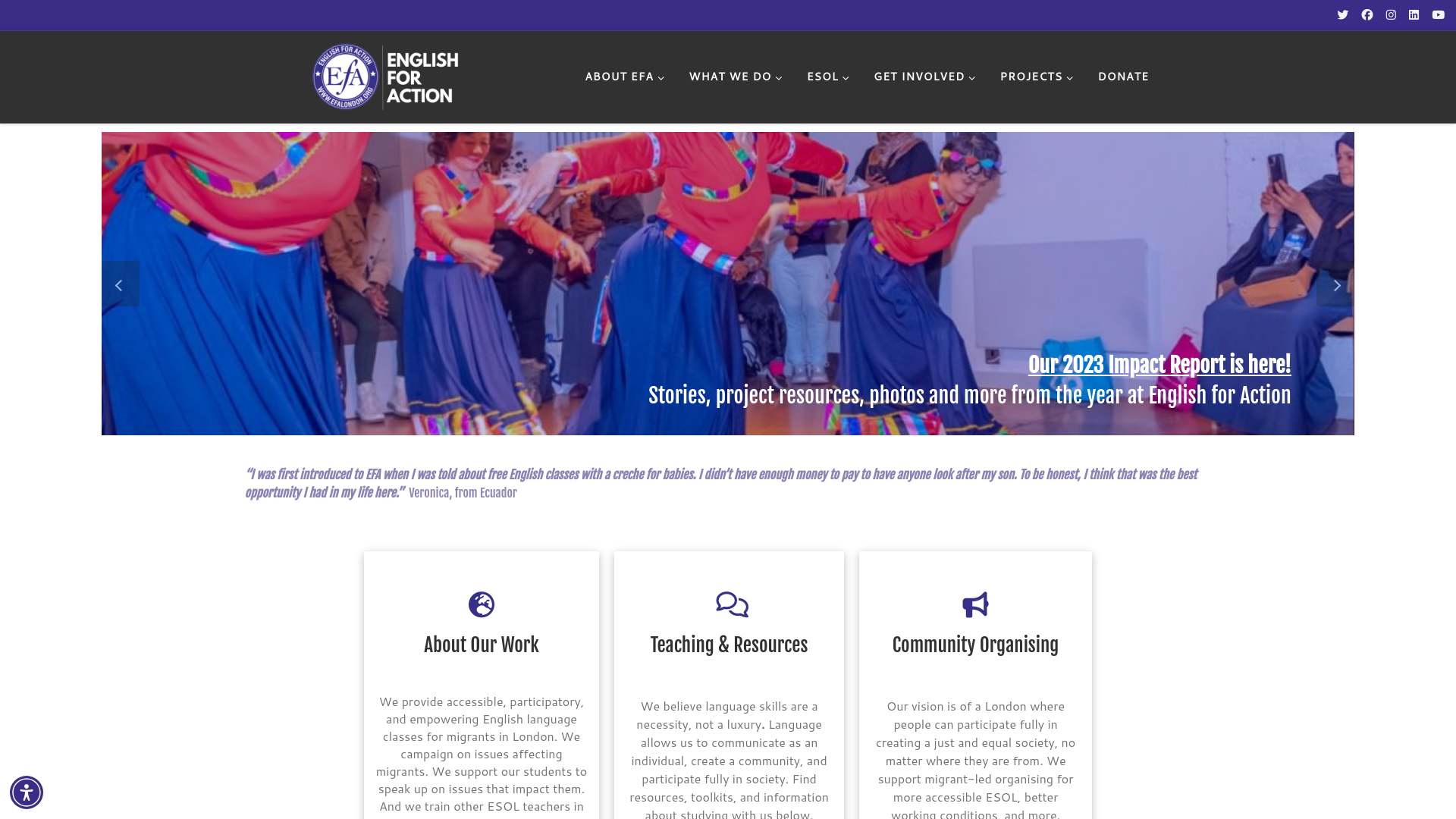 Website screenshot
