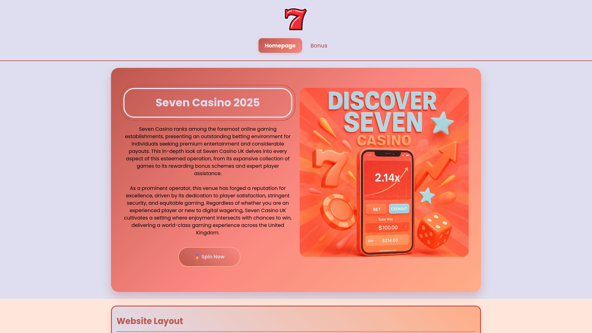 Website screenshot