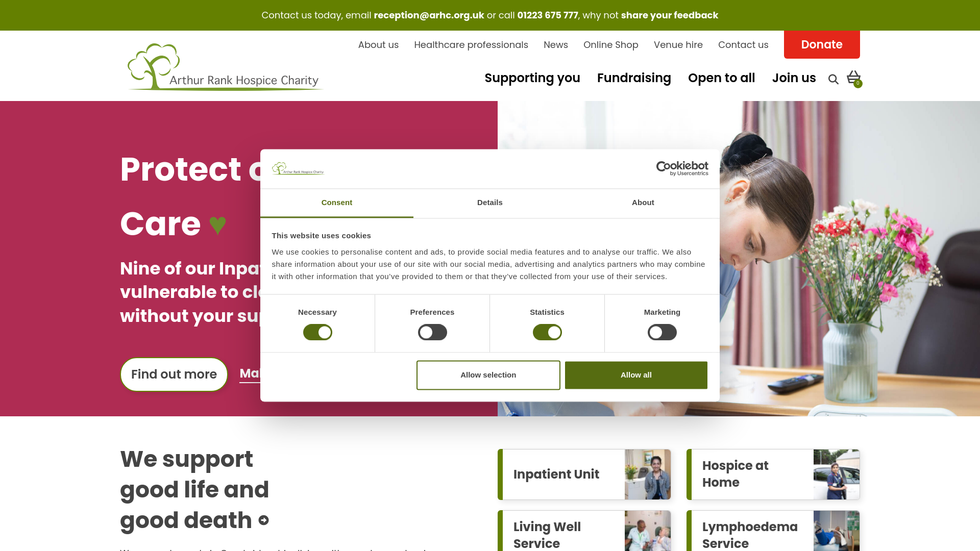 Website screenshot