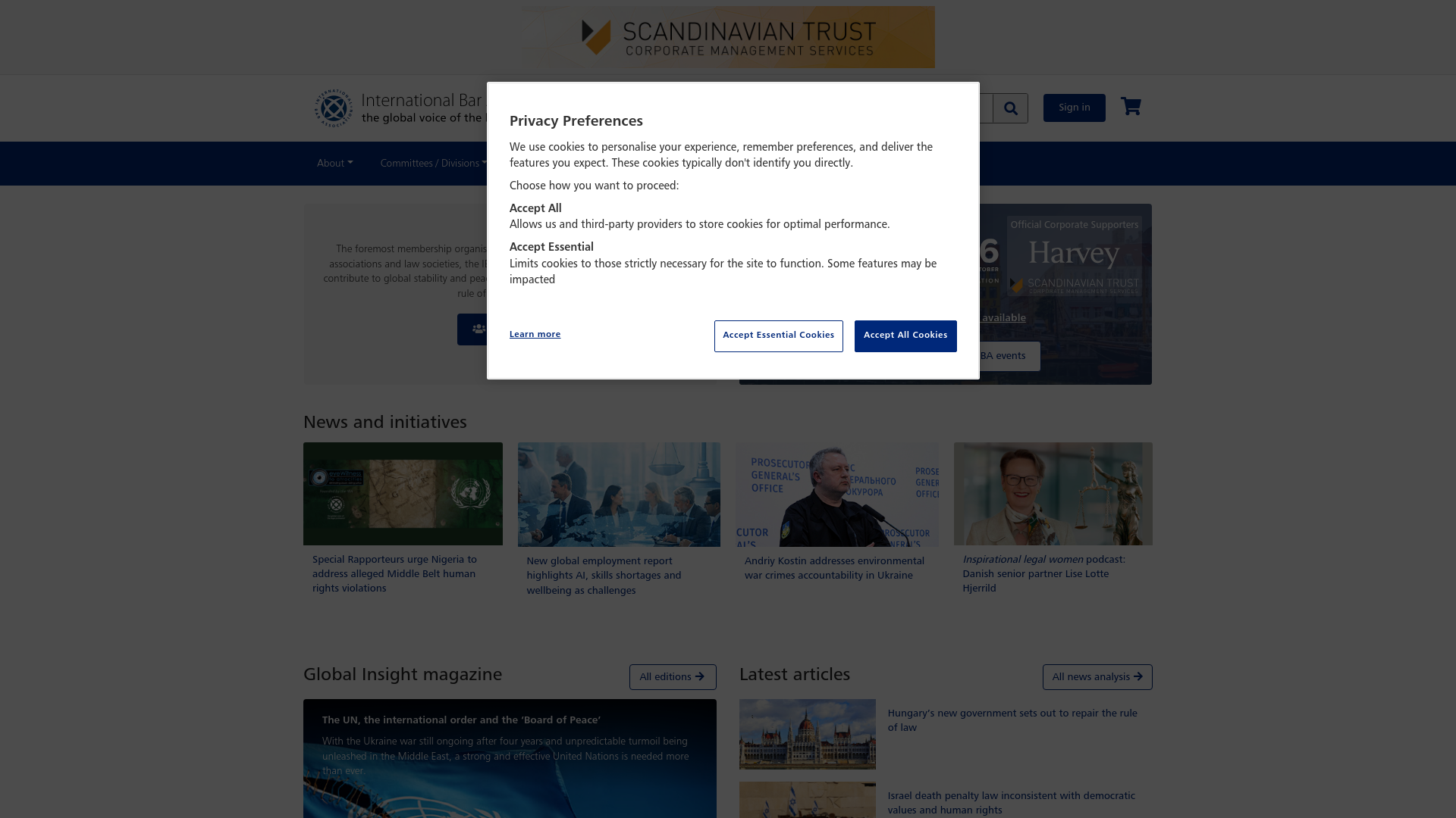 Website screenshot
