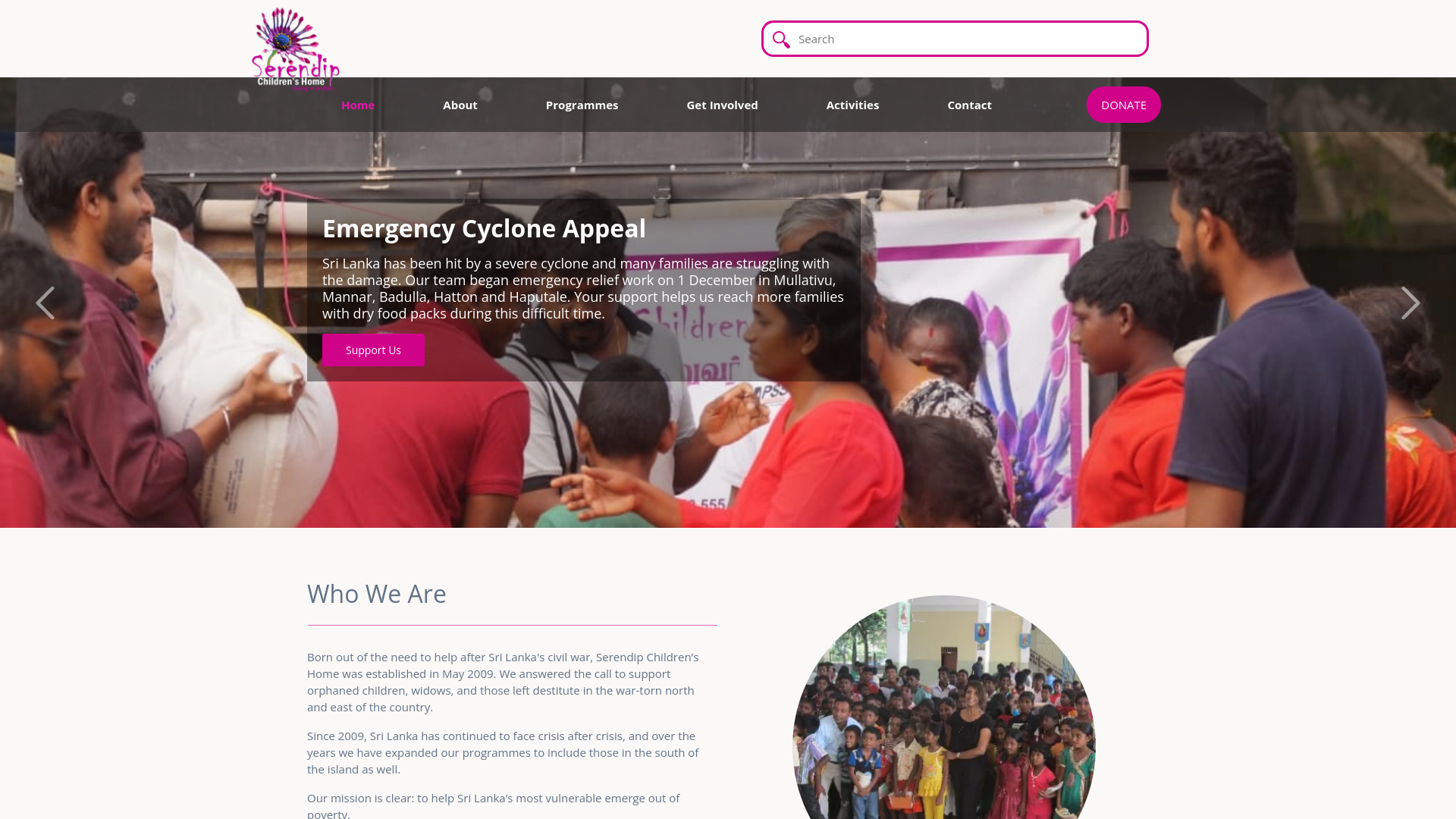 Website screenshot