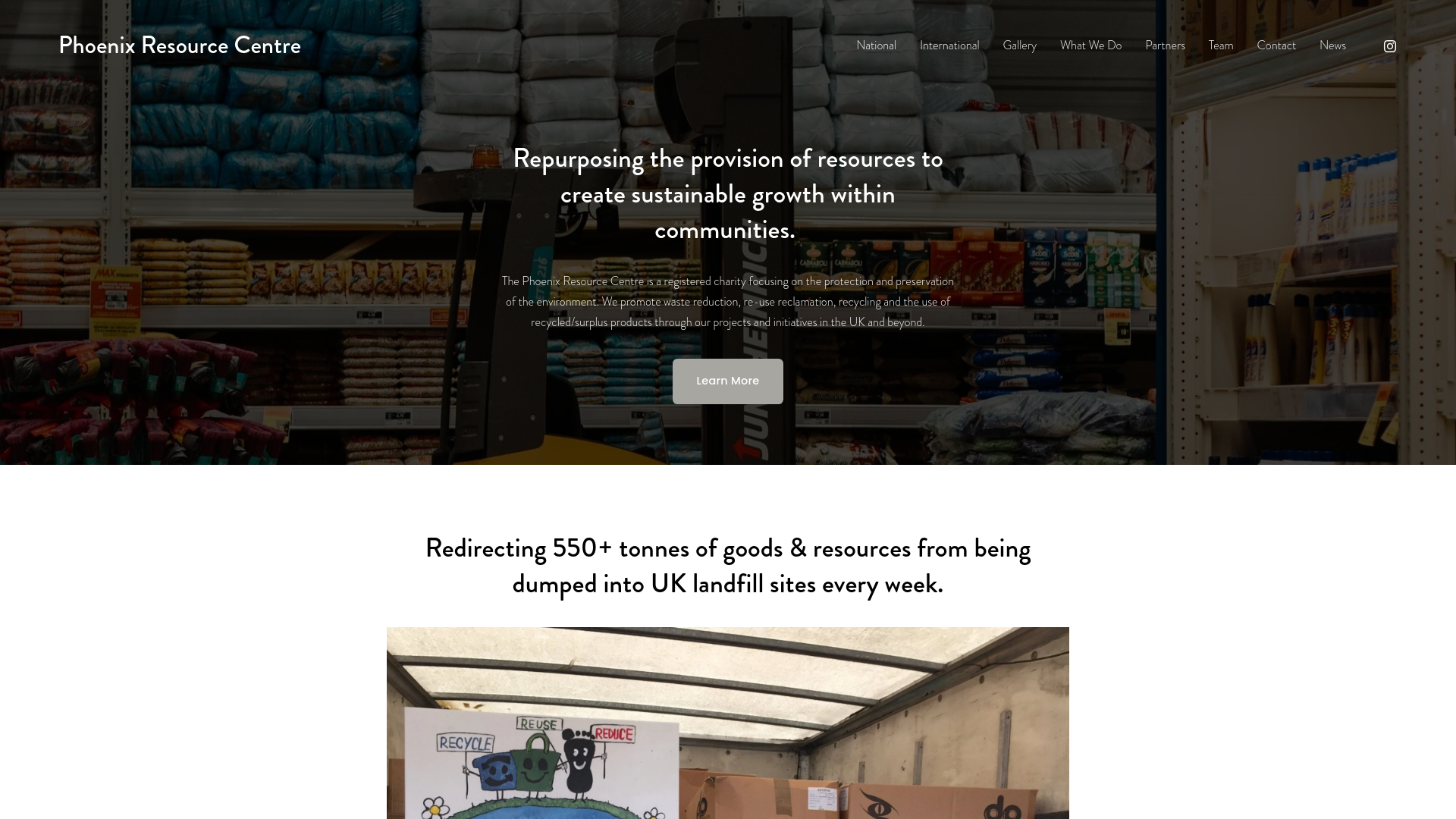 Website screenshot