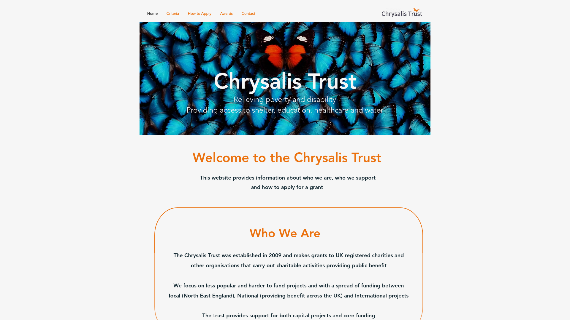 Website screenshot