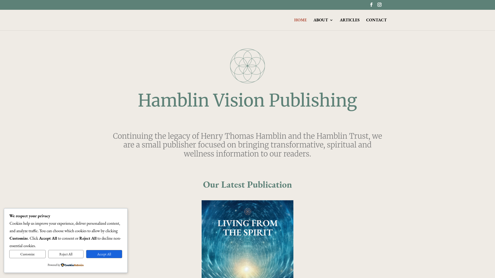 Website screenshot