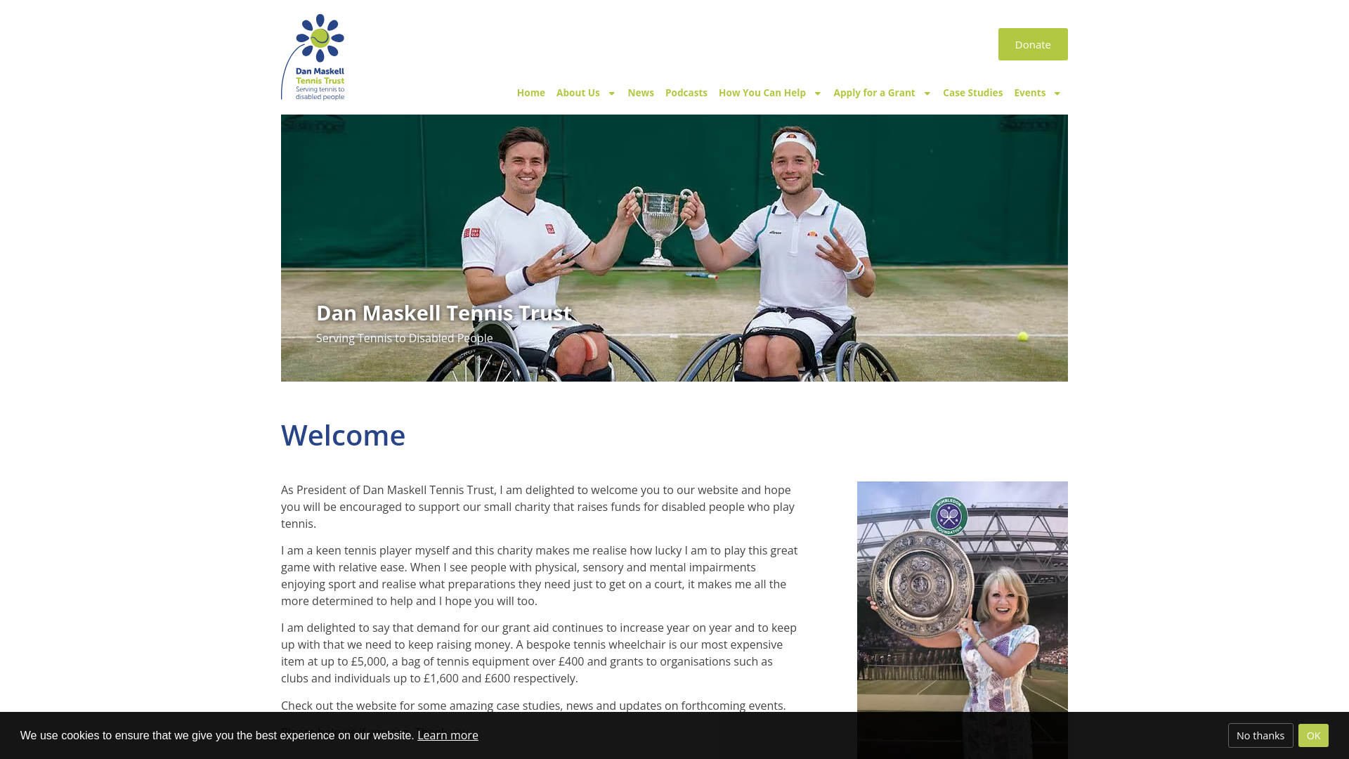Website screenshot