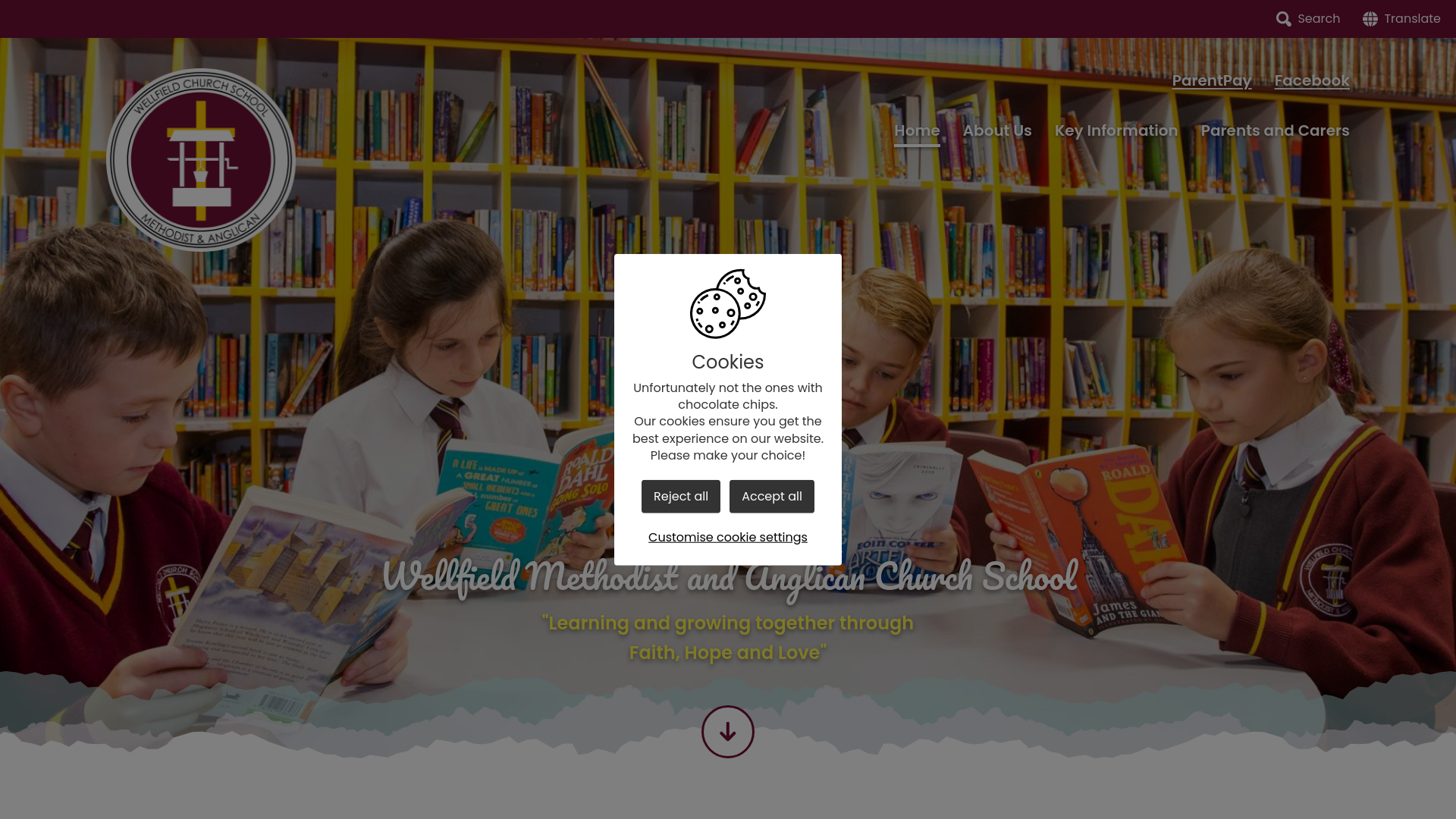 Website screenshot