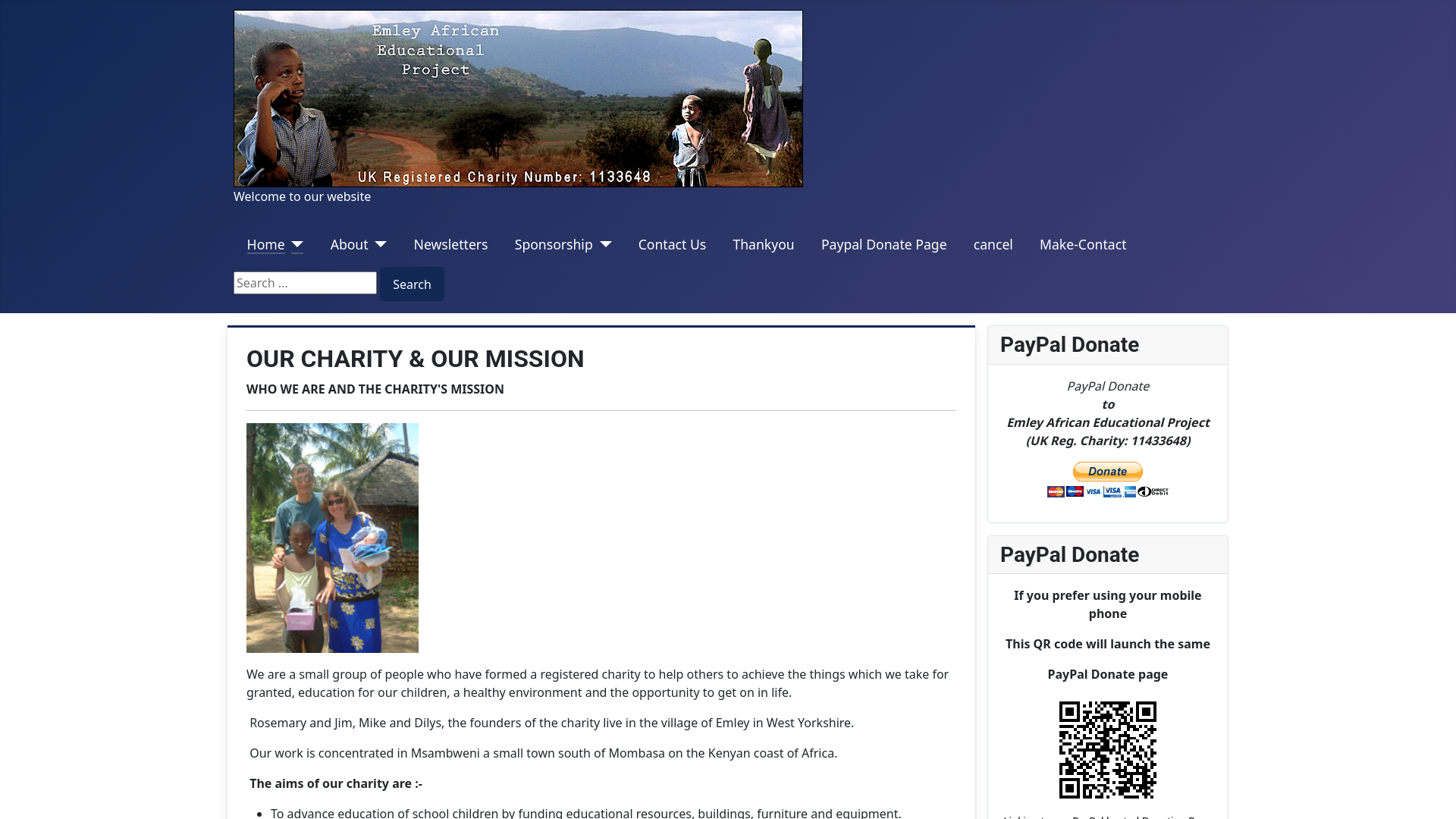 Website screenshot