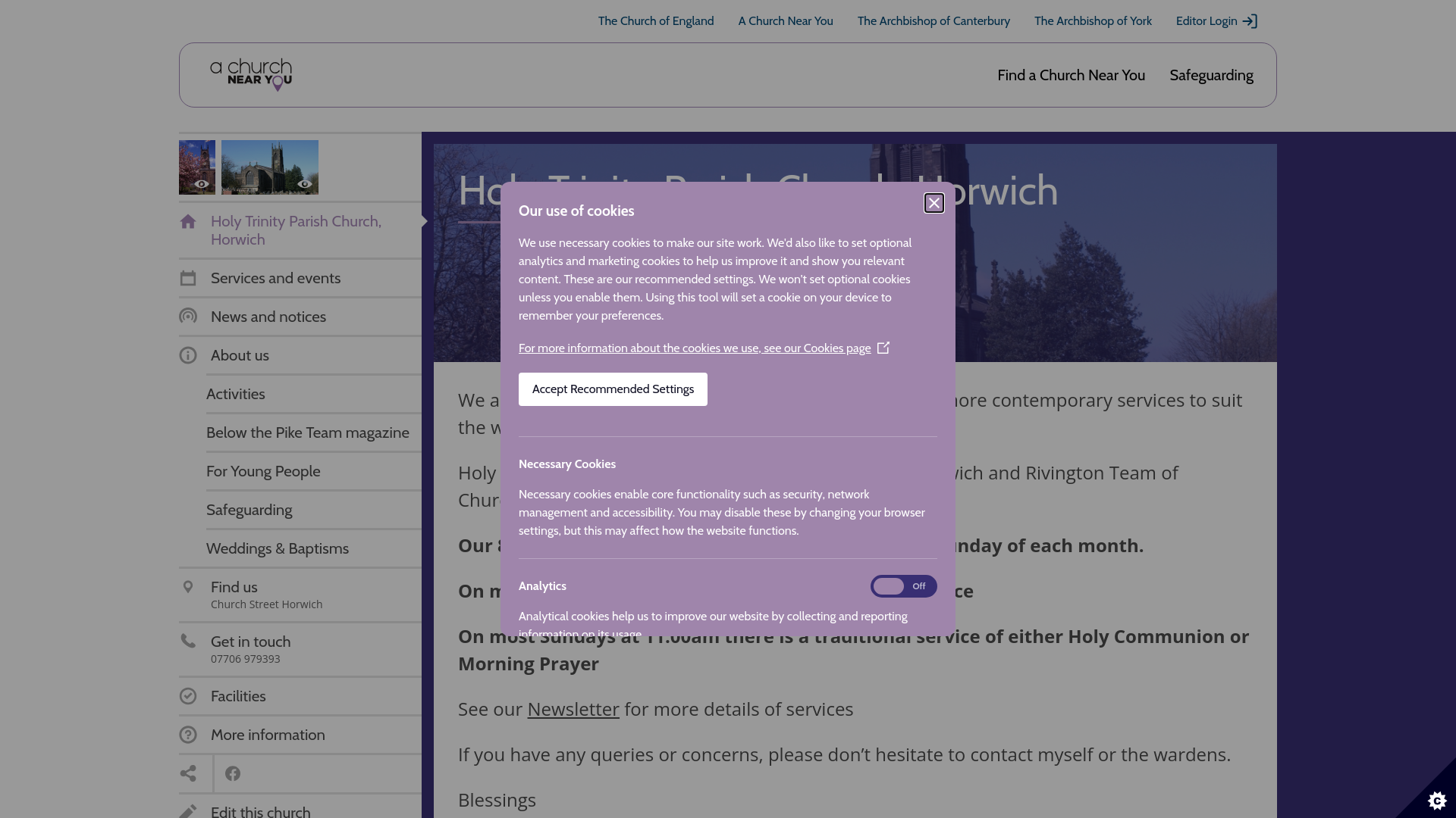 Website screenshot