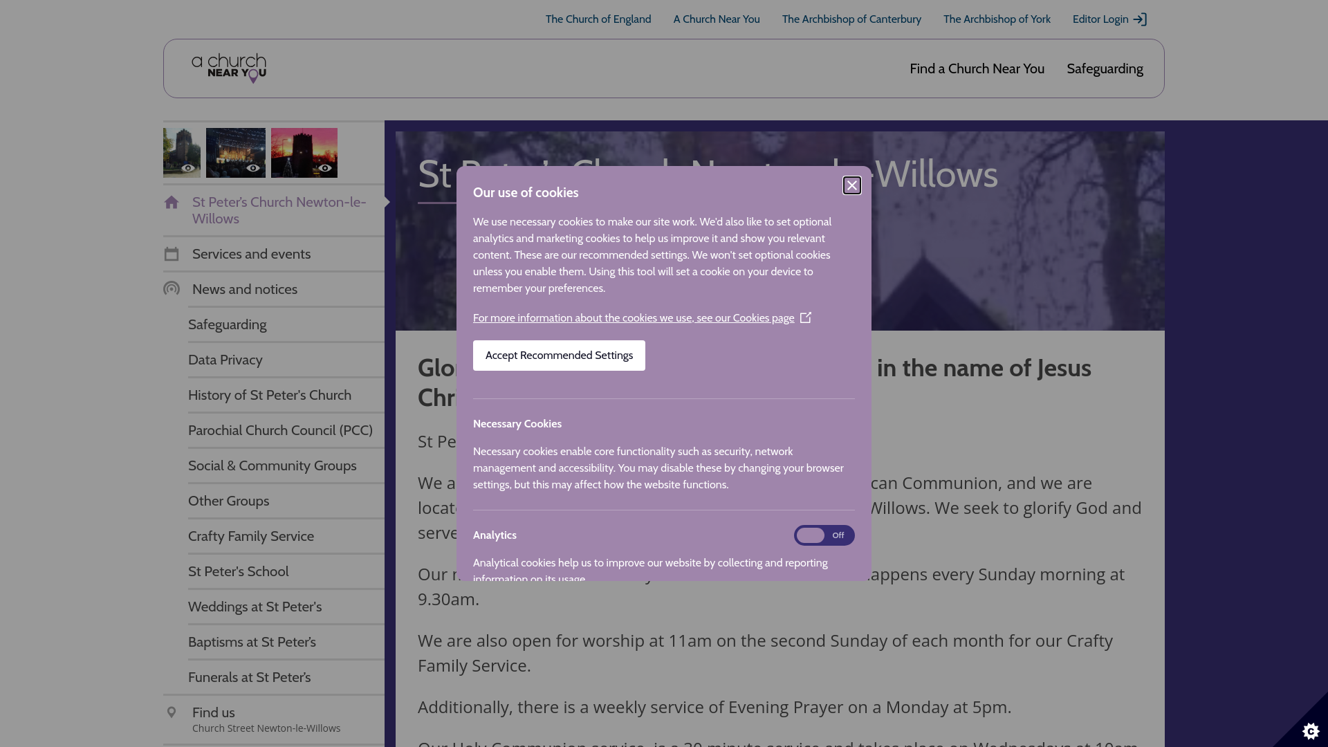 Website screenshot