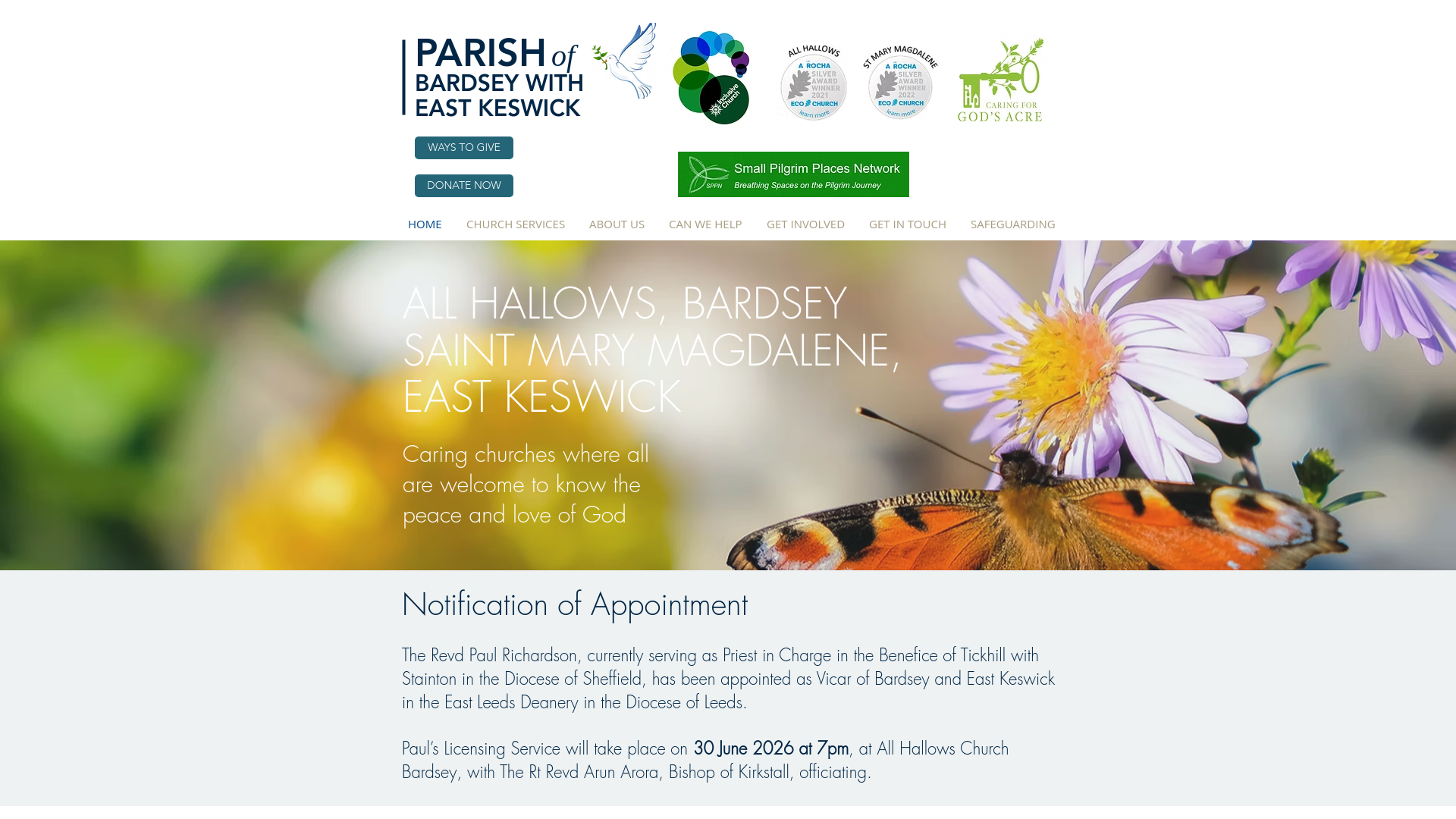 Website screenshot