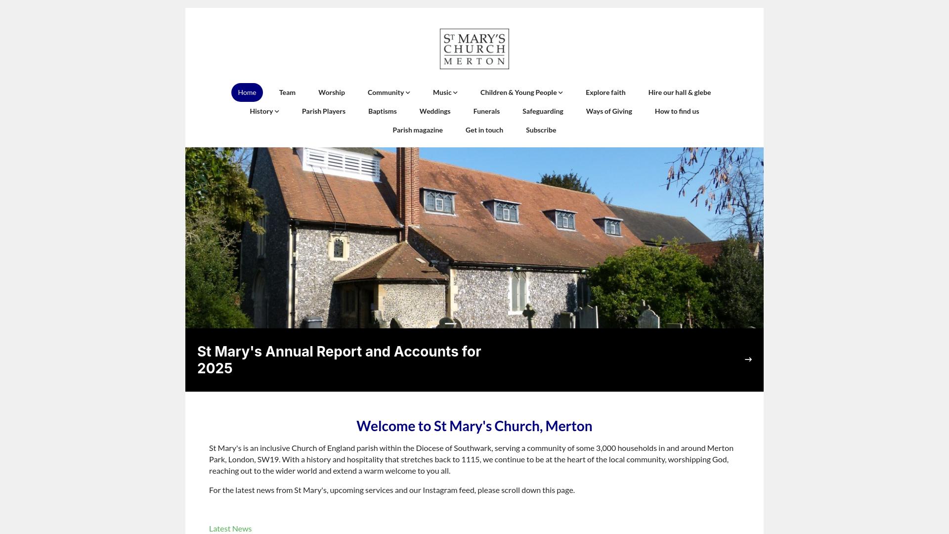 Website screenshot