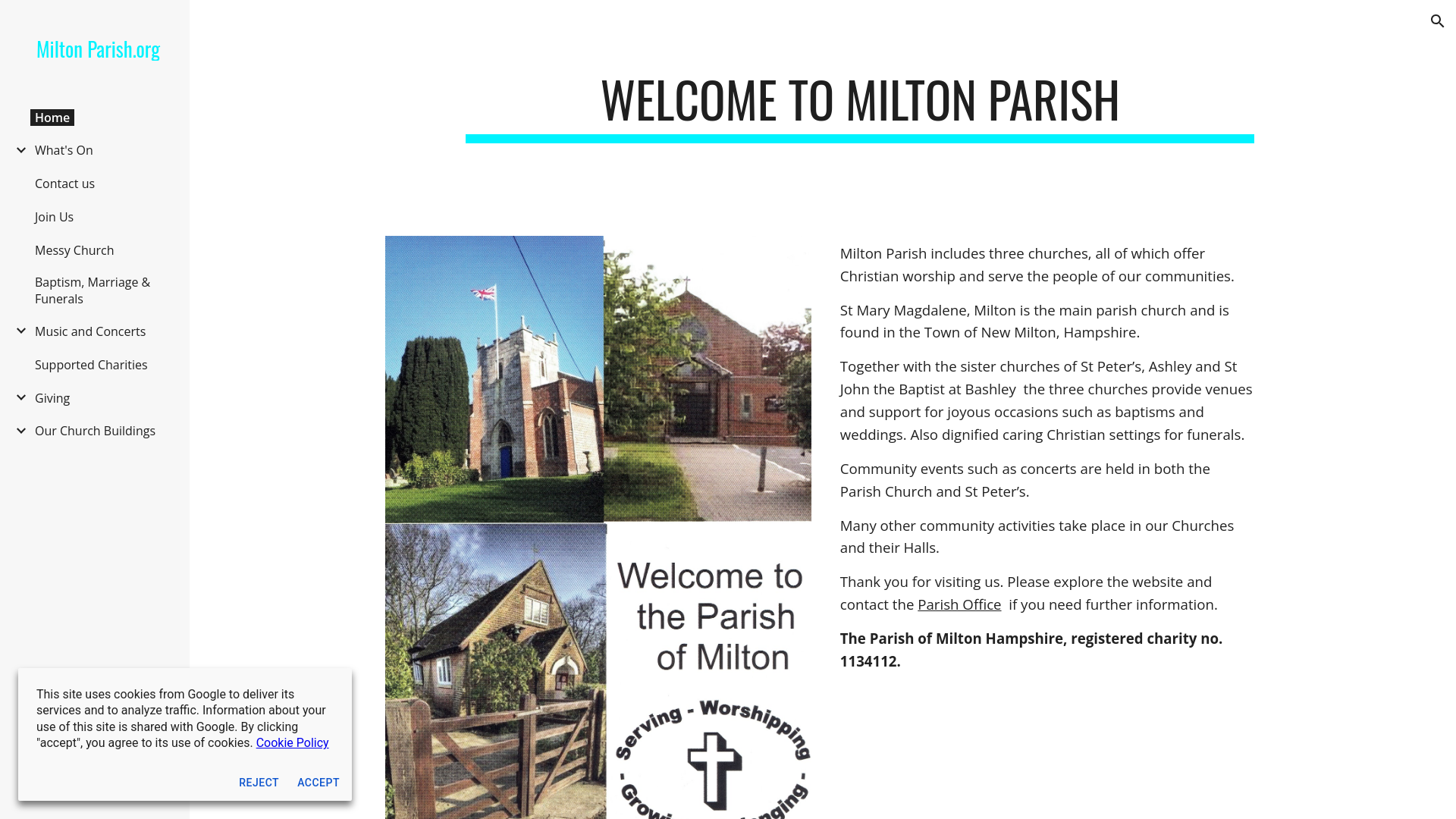 Website screenshot
