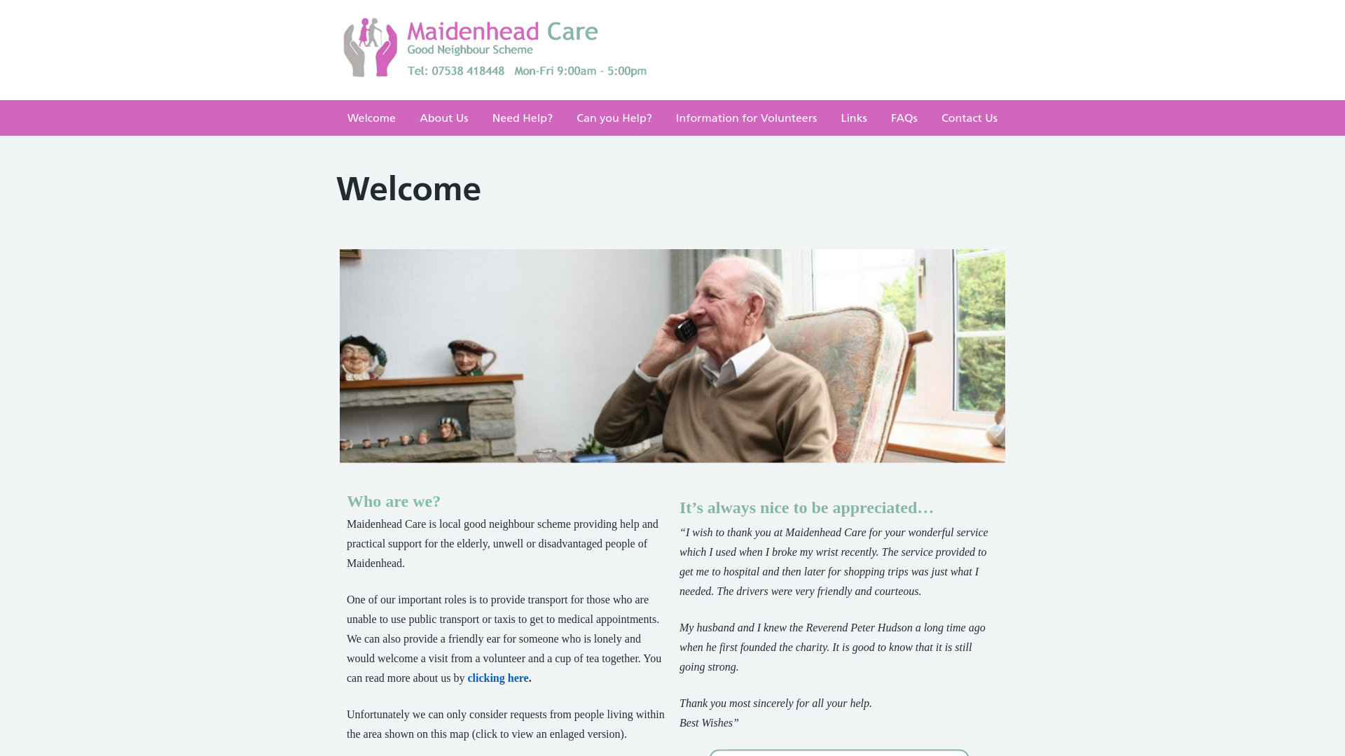 Website screenshot