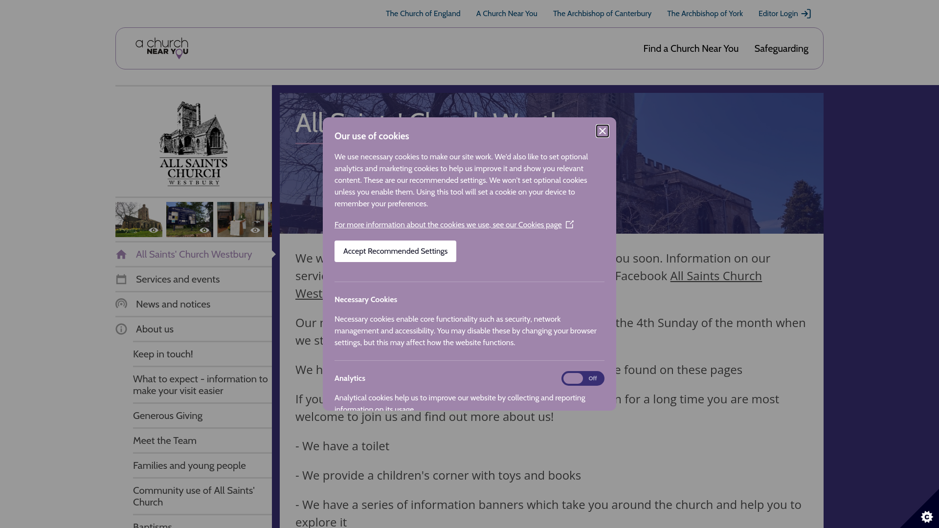 Website screenshot
