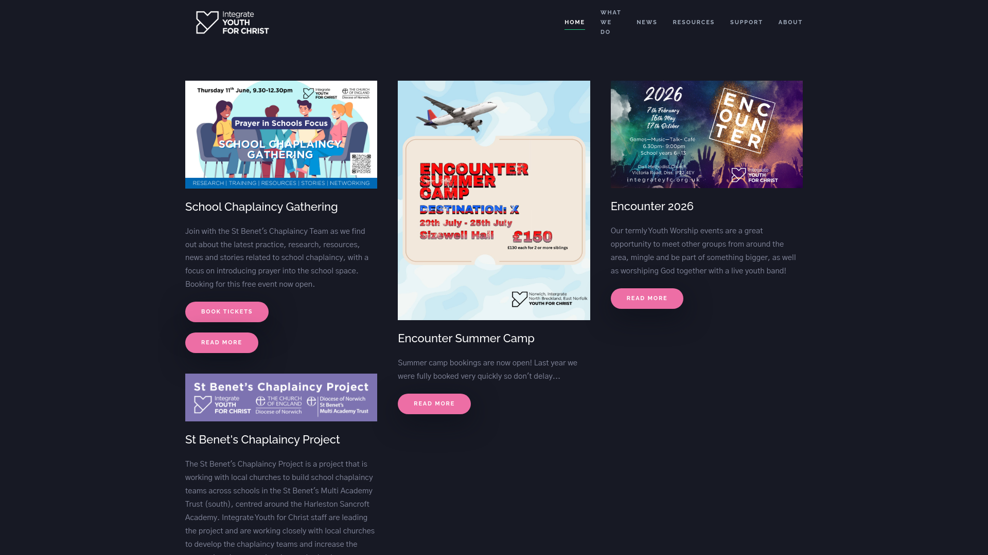 Website screenshot