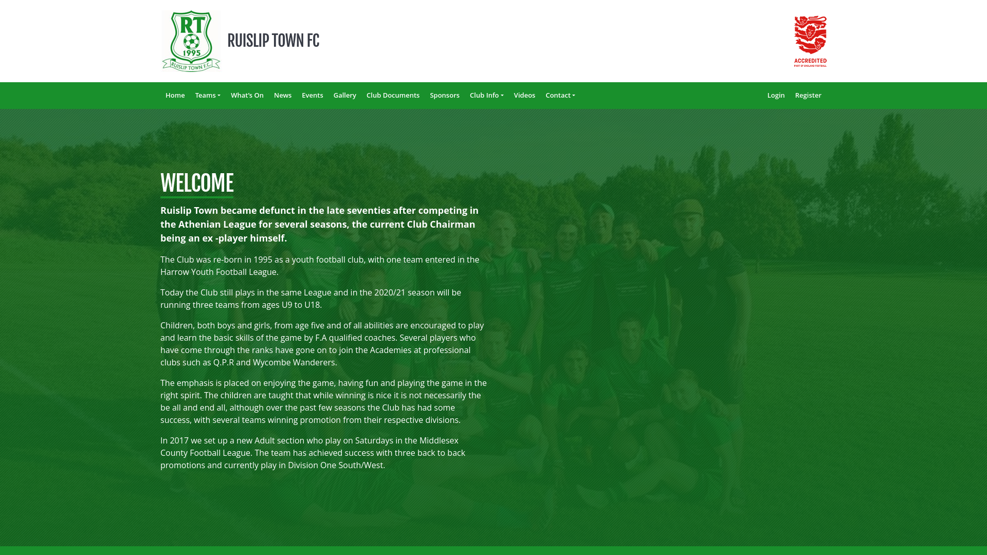 Website screenshot