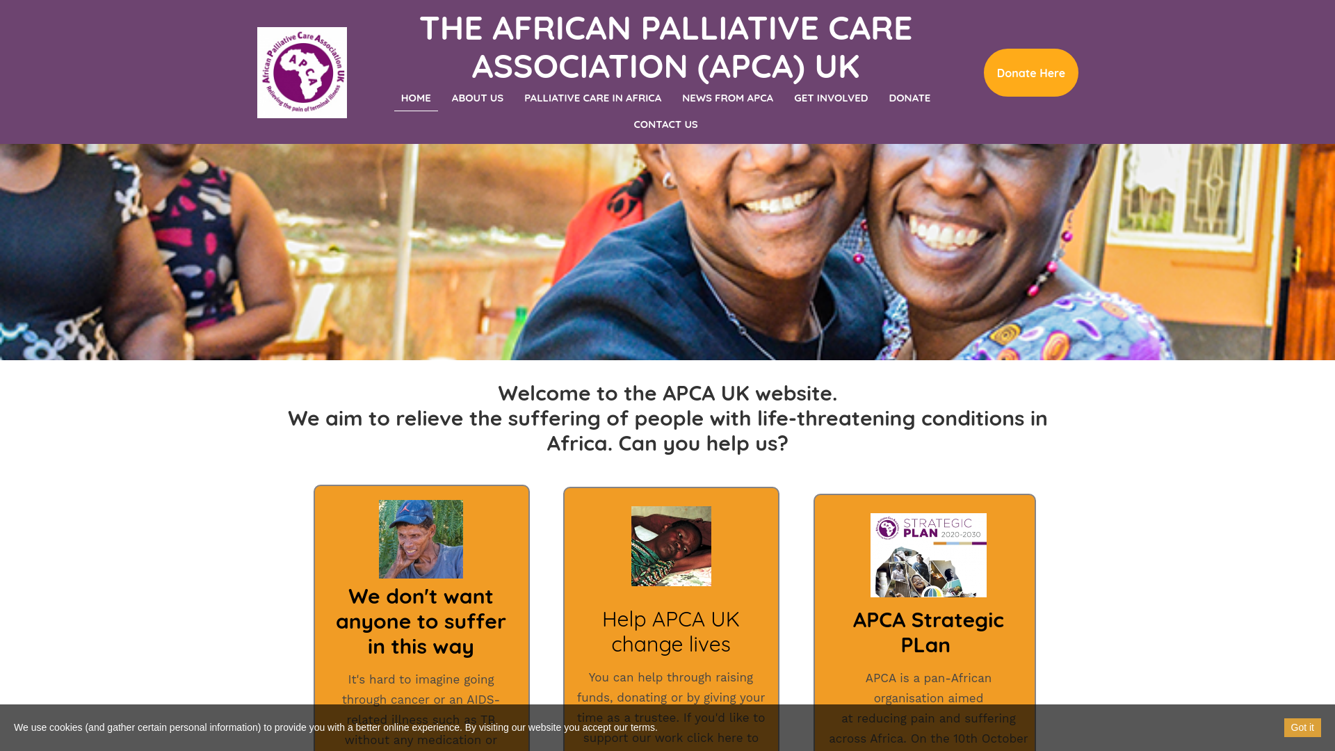 Website screenshot