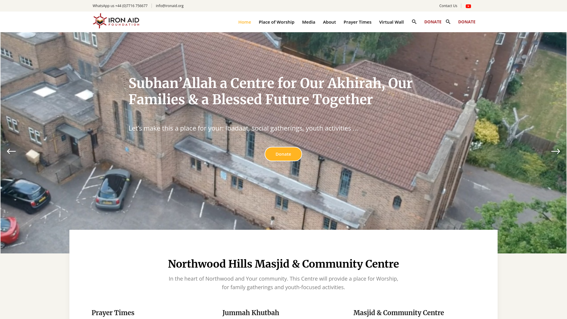 Website screenshot