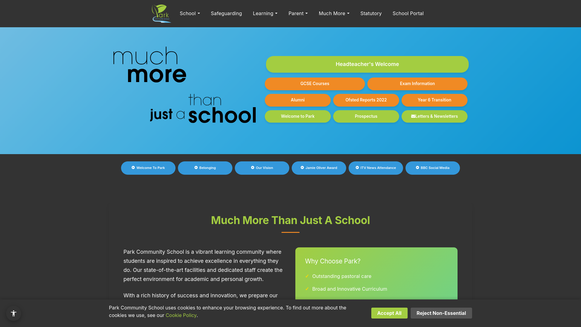 Website screenshot