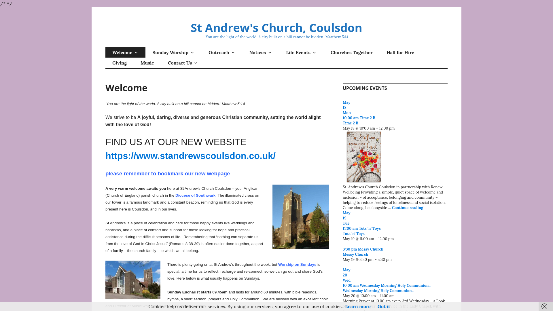 Website screenshot