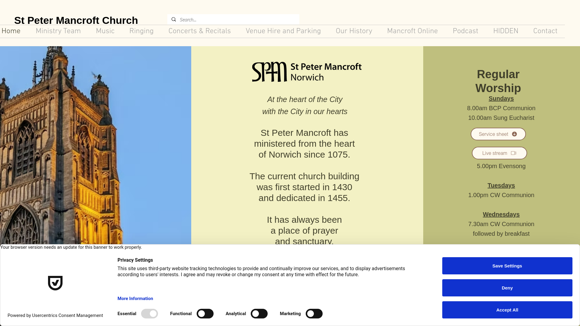 Website screenshot