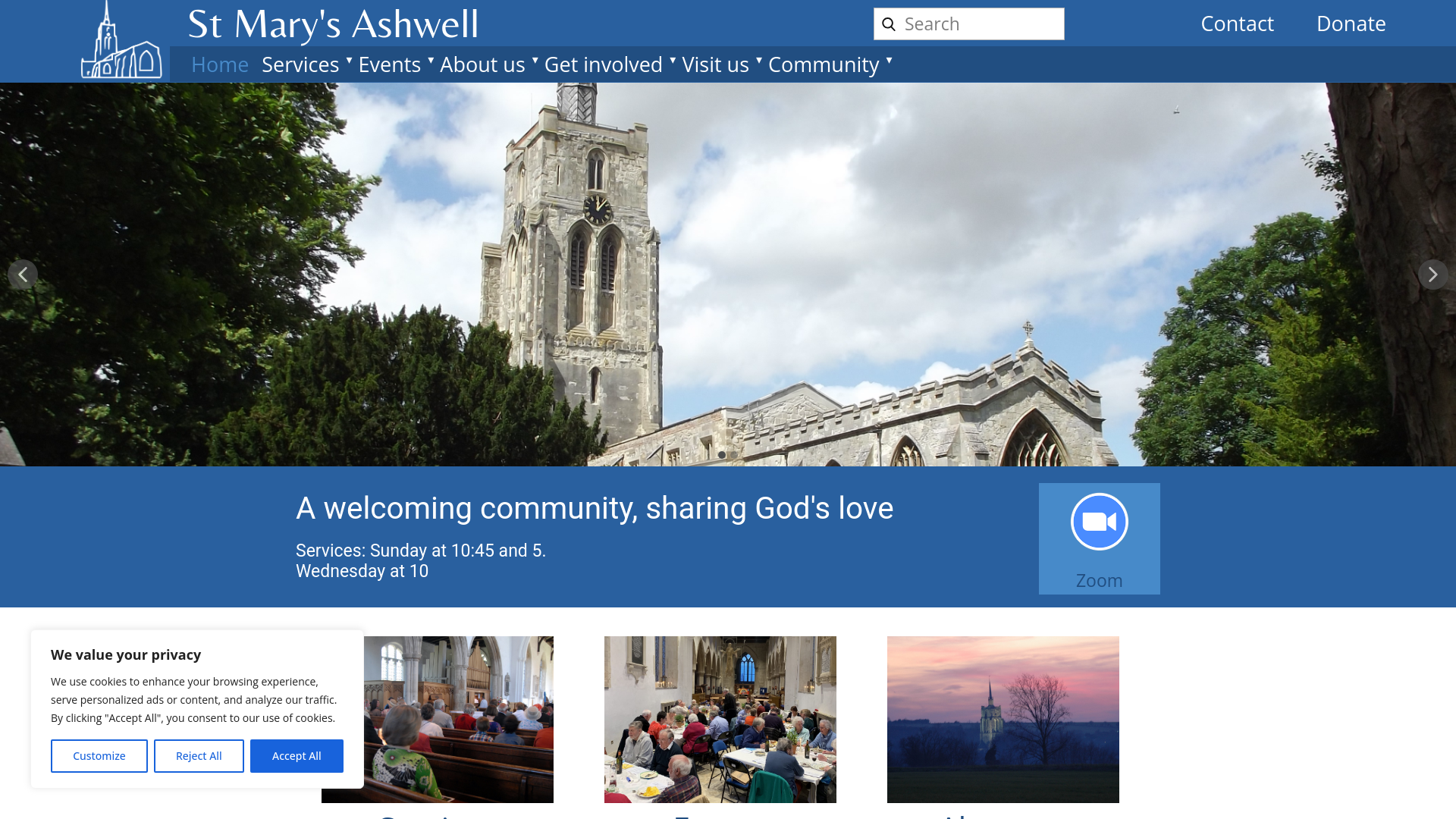 Website screenshot