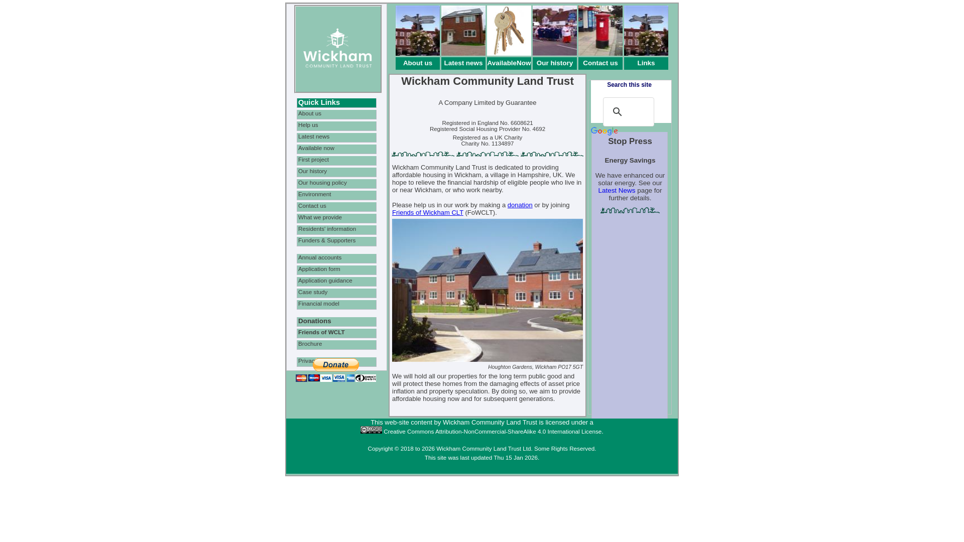 Website screenshot