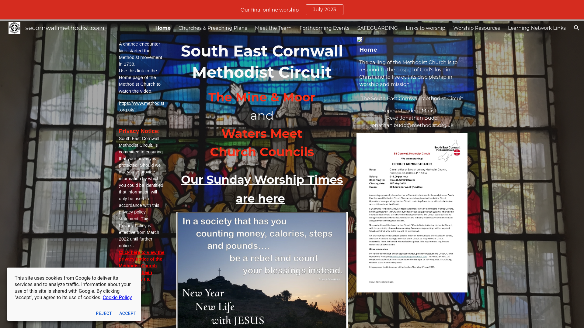 Website screenshot