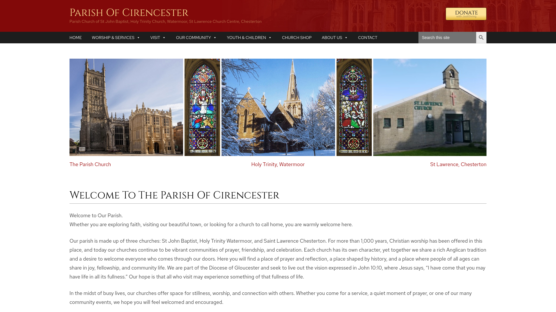 Website screenshot