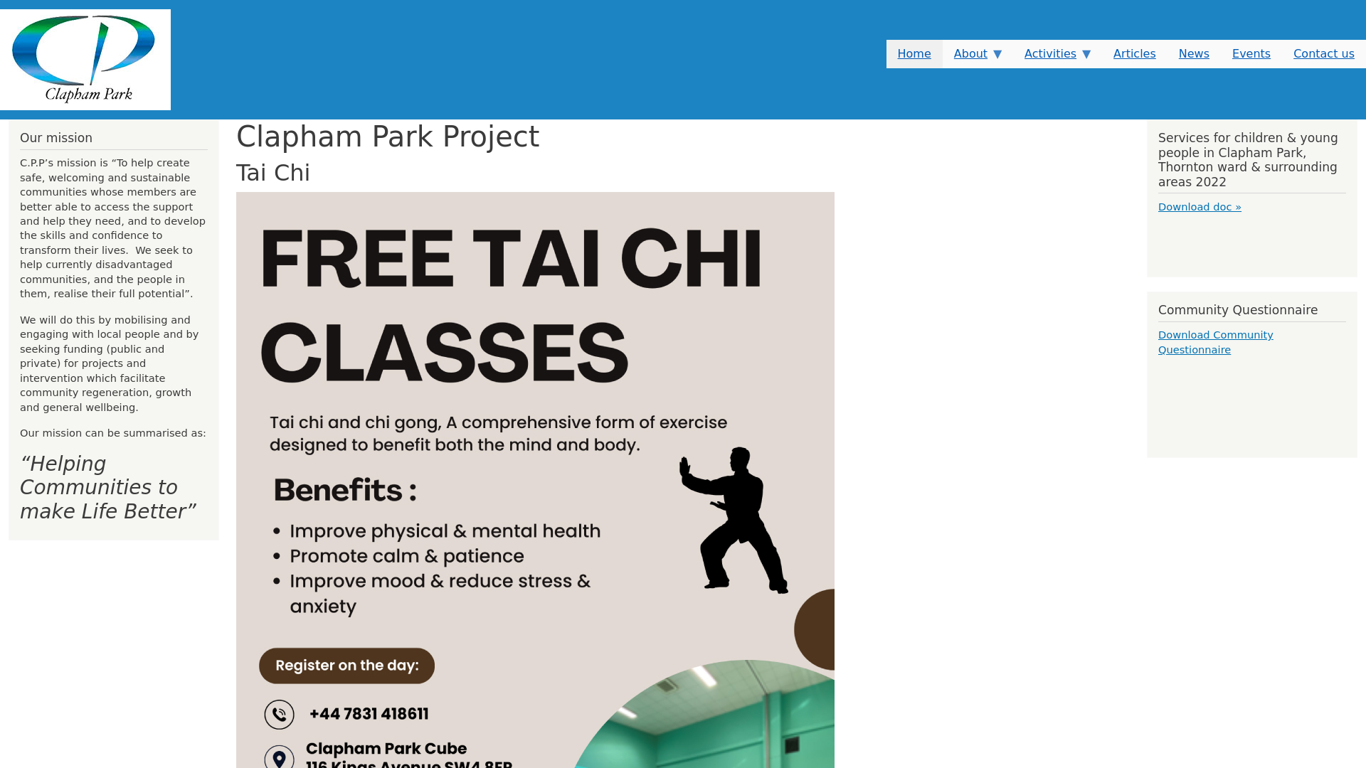 Website screenshot
