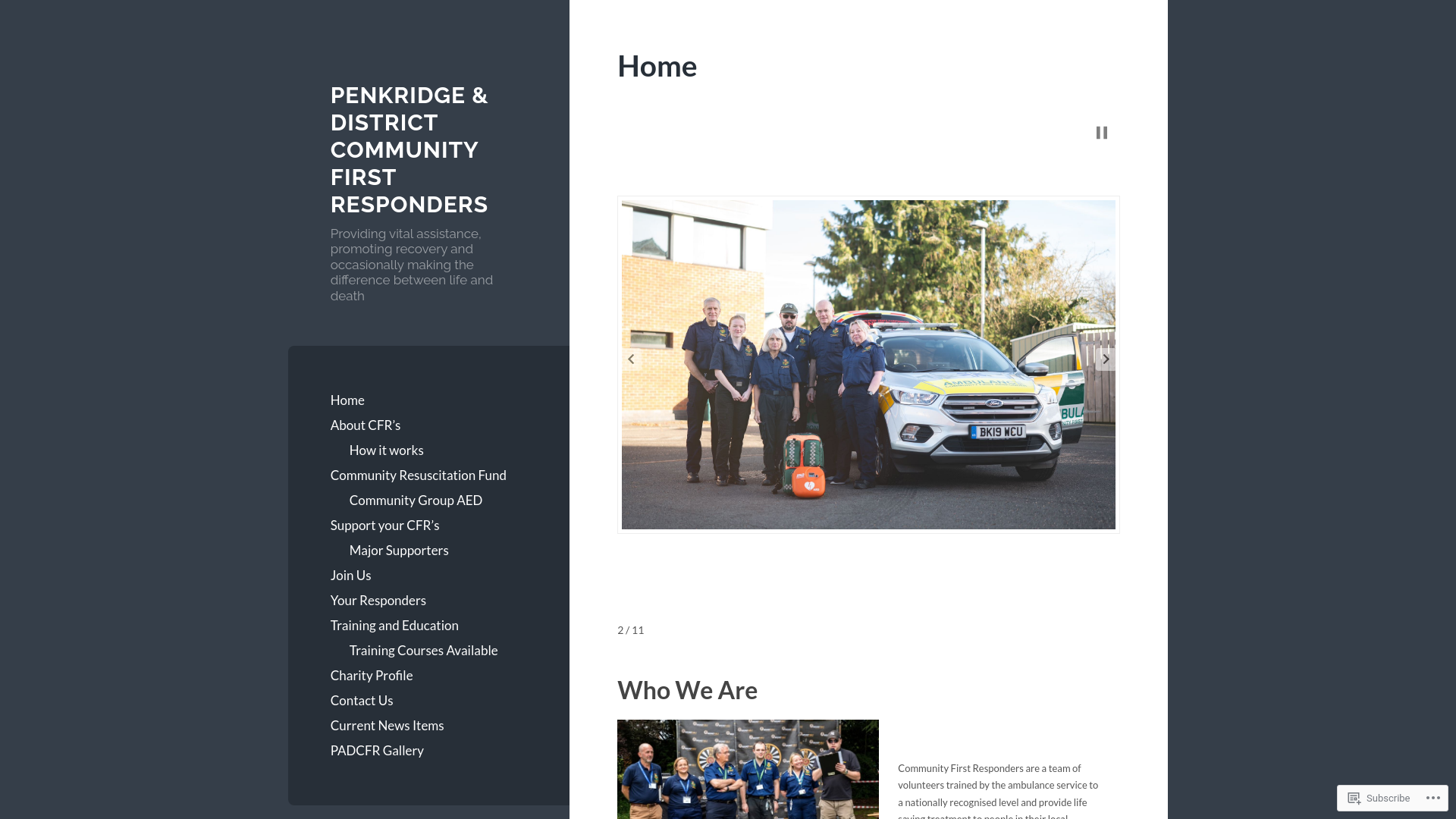 Website screenshot