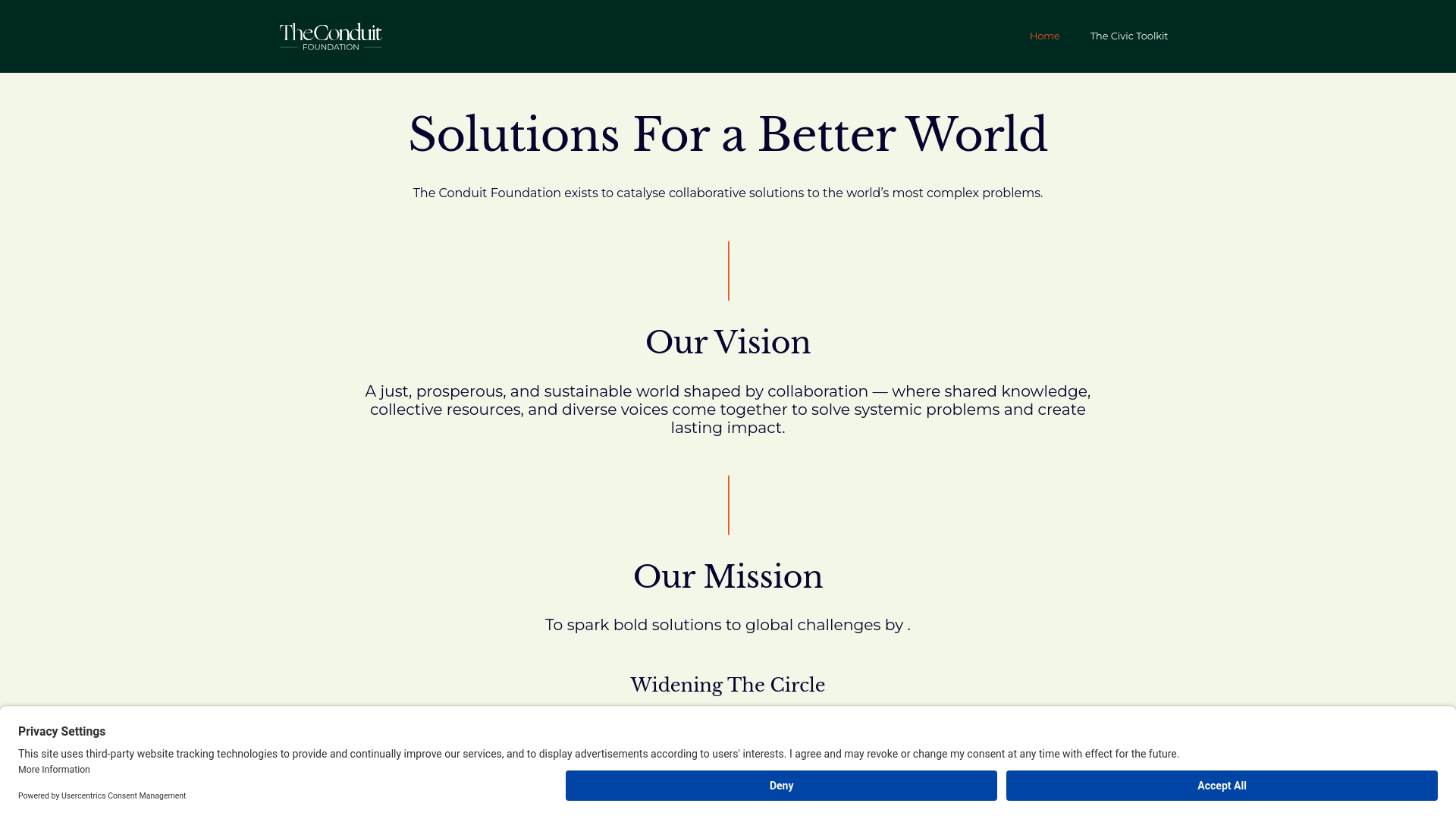 Website screenshot