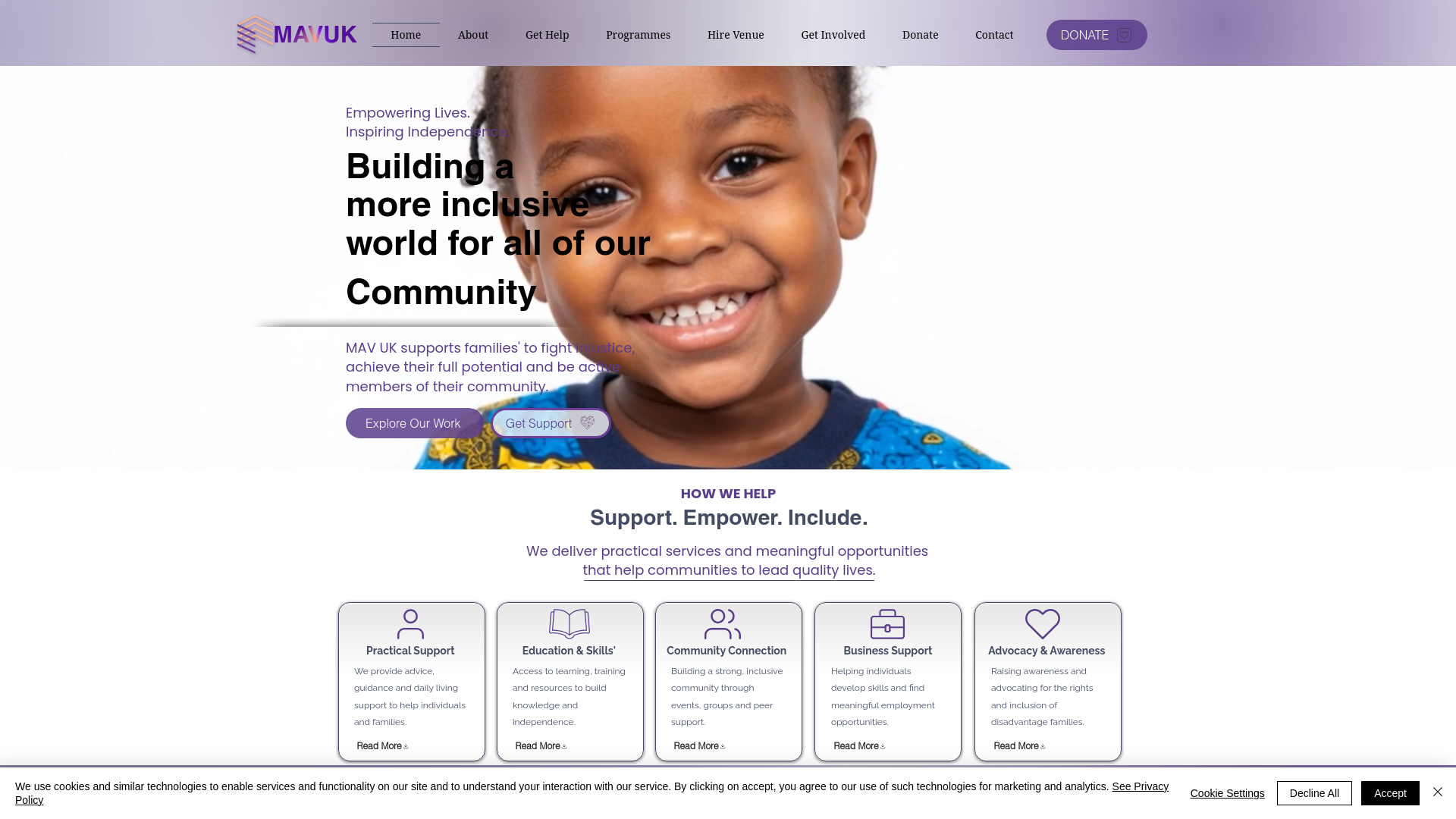 Website screenshot