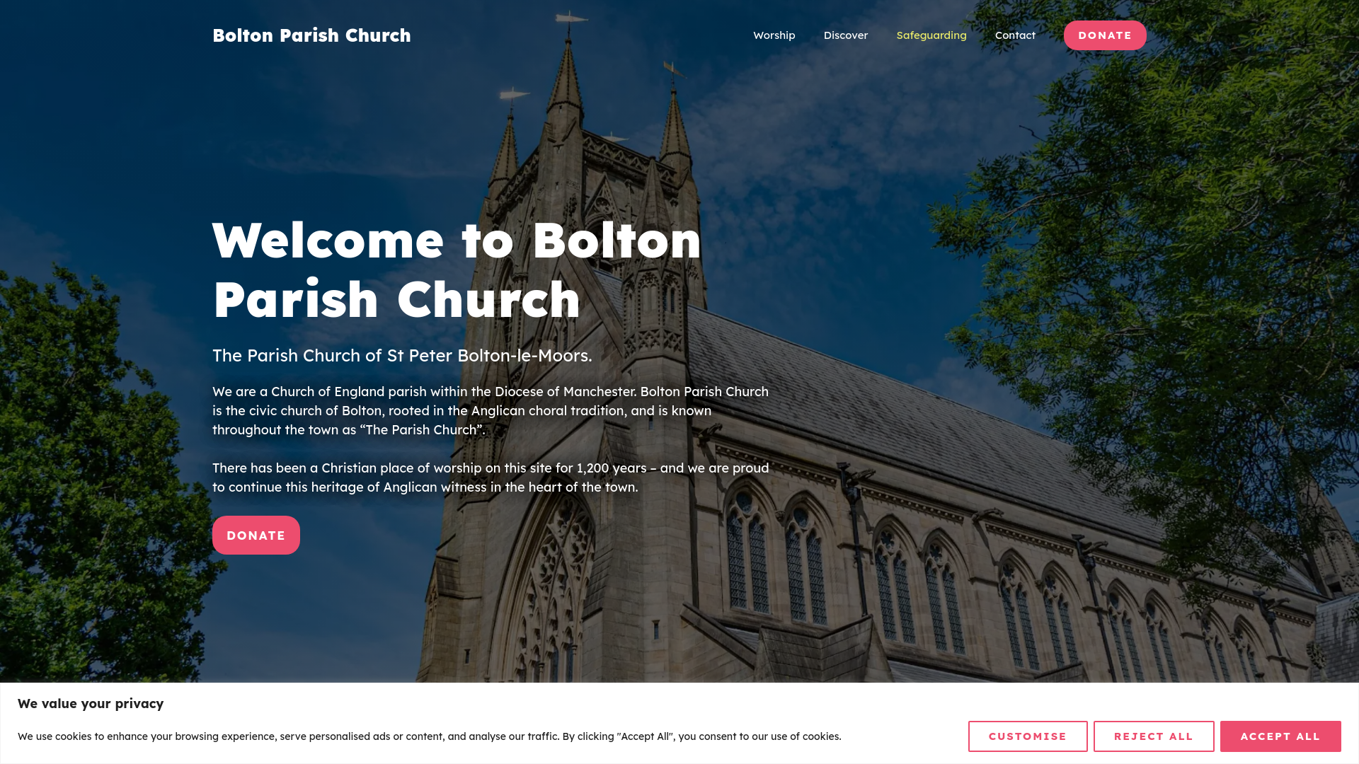 Website screenshot