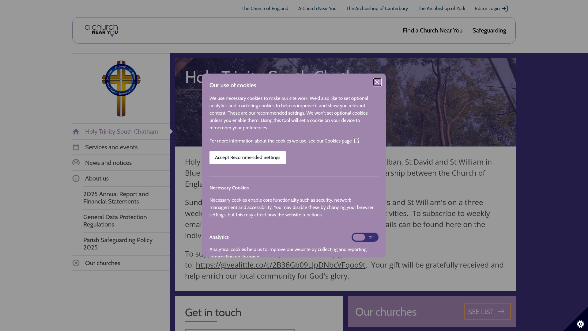 Website screenshot