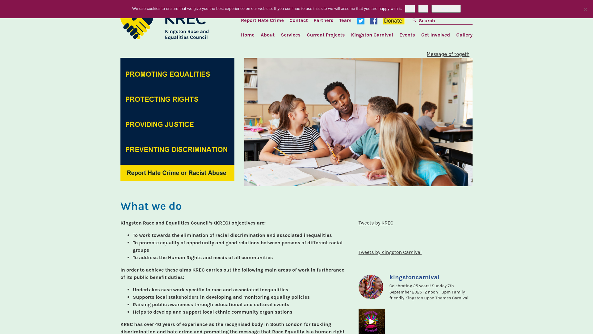 Website screenshot