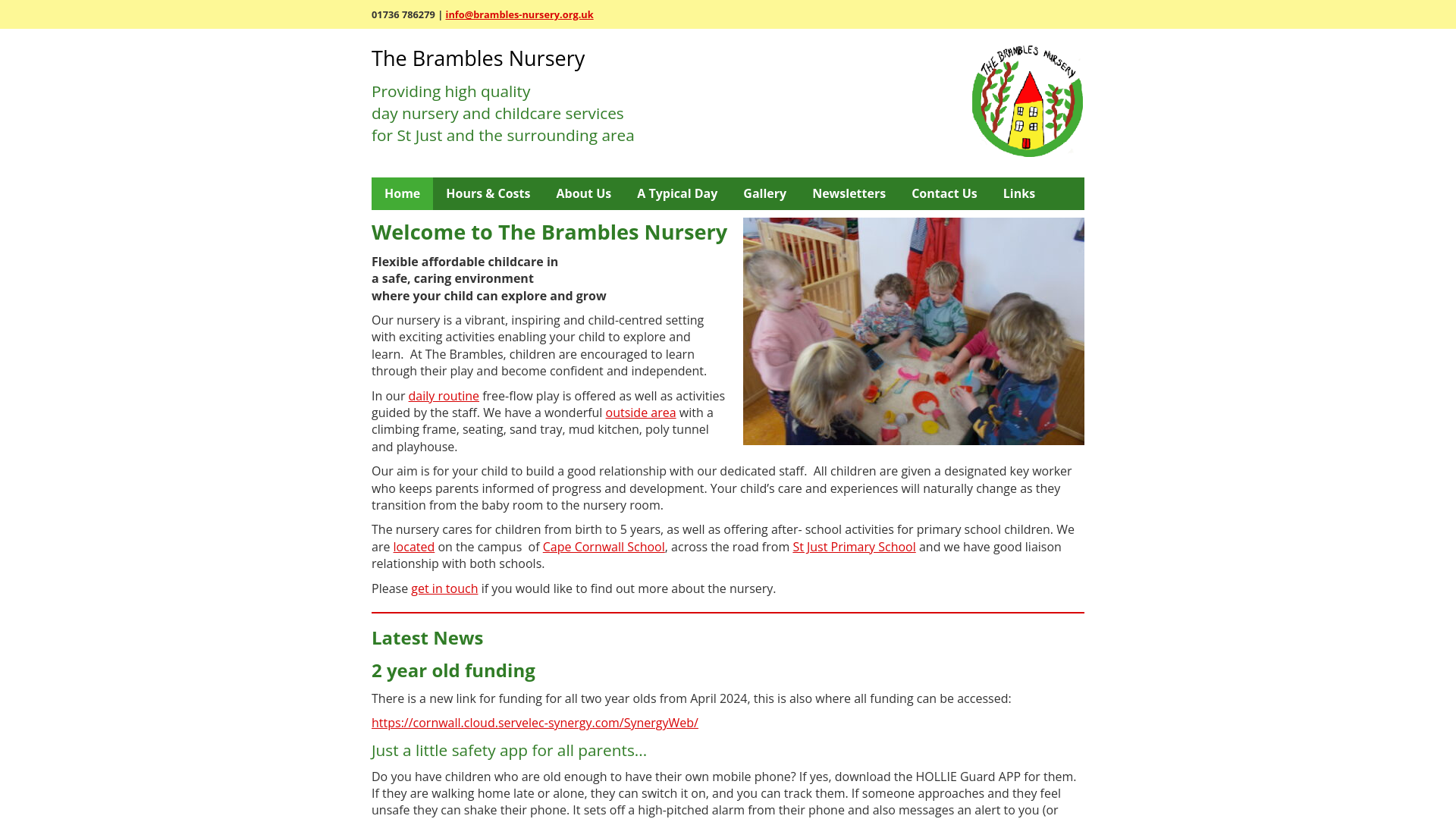 Website screenshot