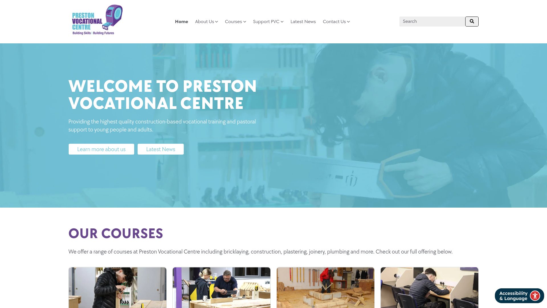 Website screenshot