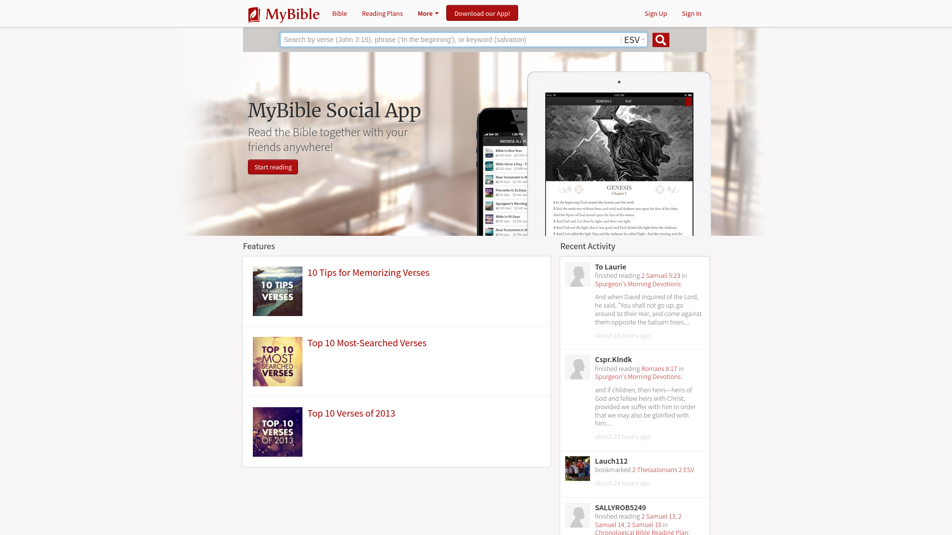 Website screenshot