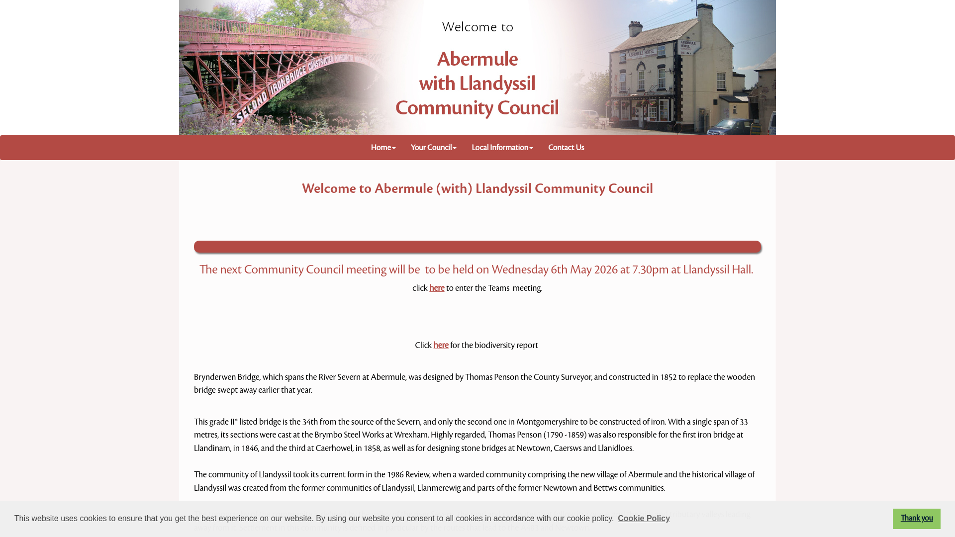 Website screenshot