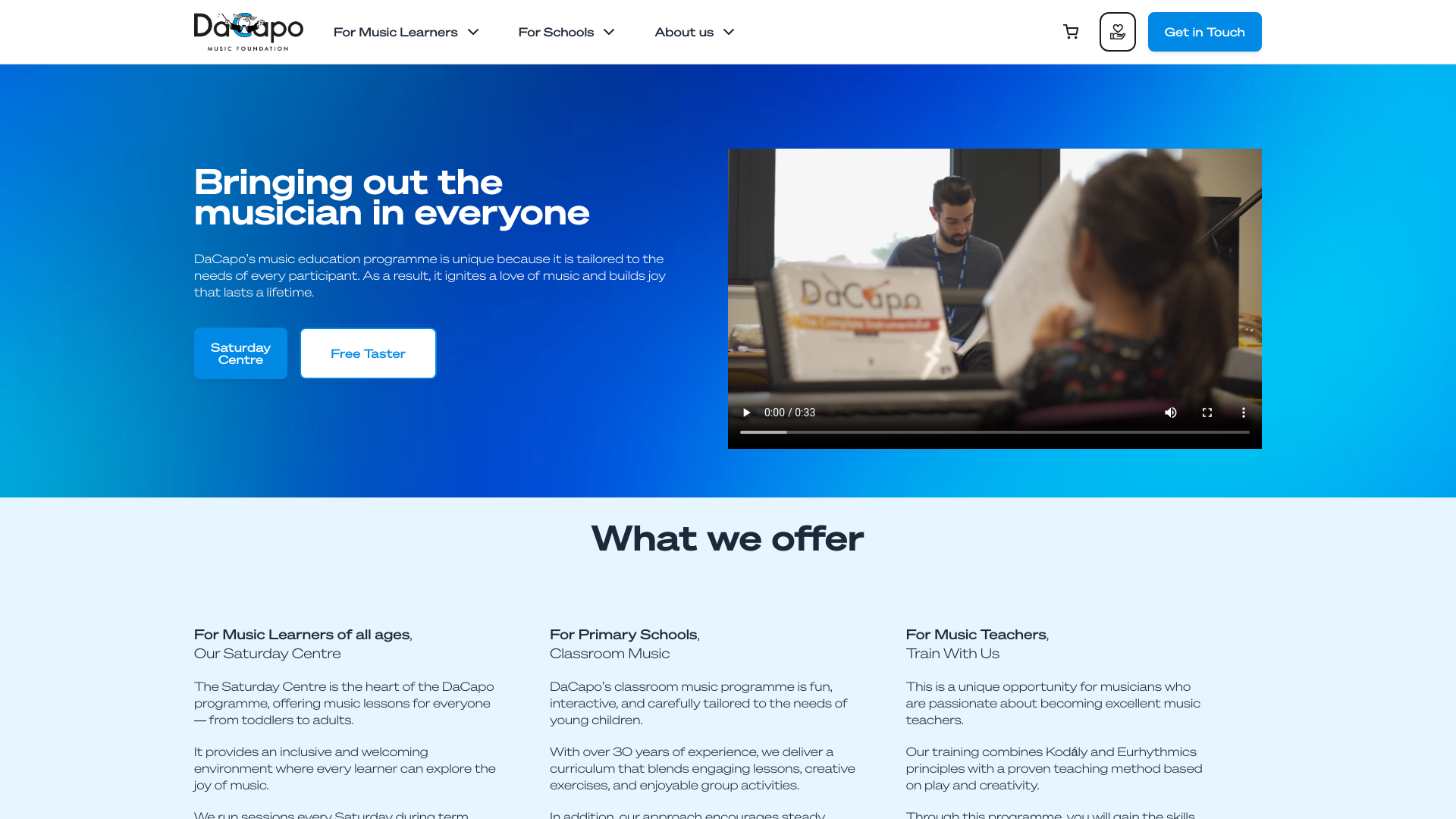 Website screenshot