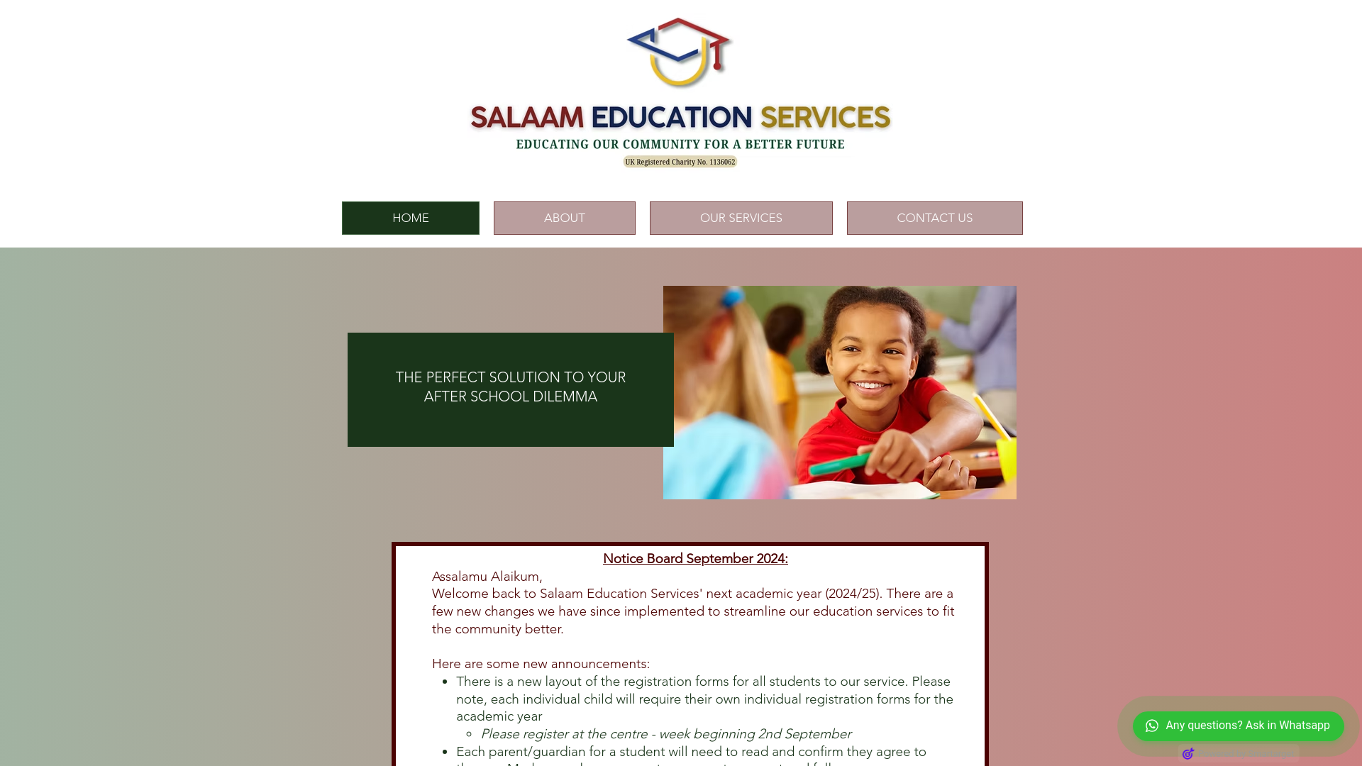 Website screenshot