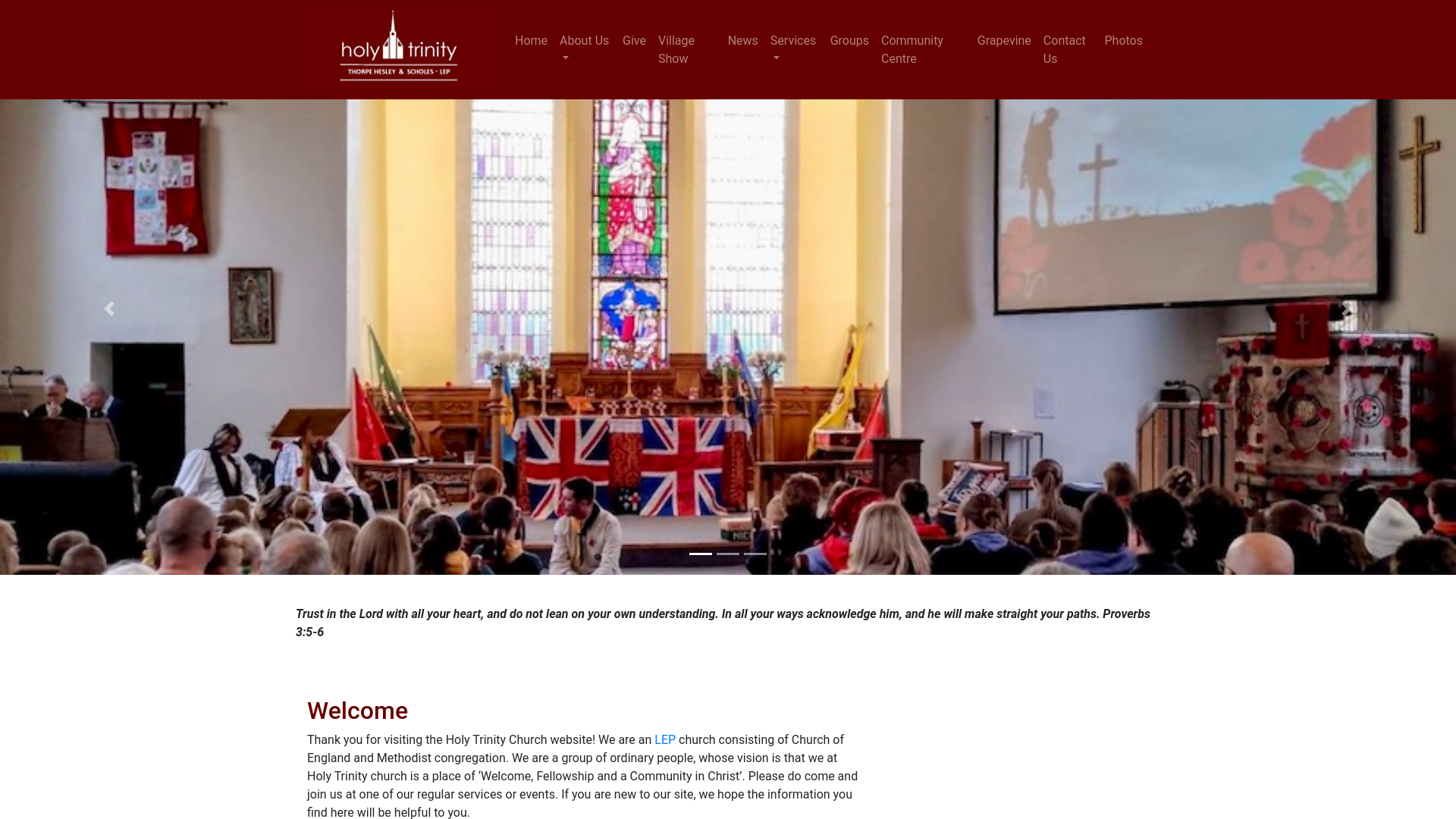 Website screenshot